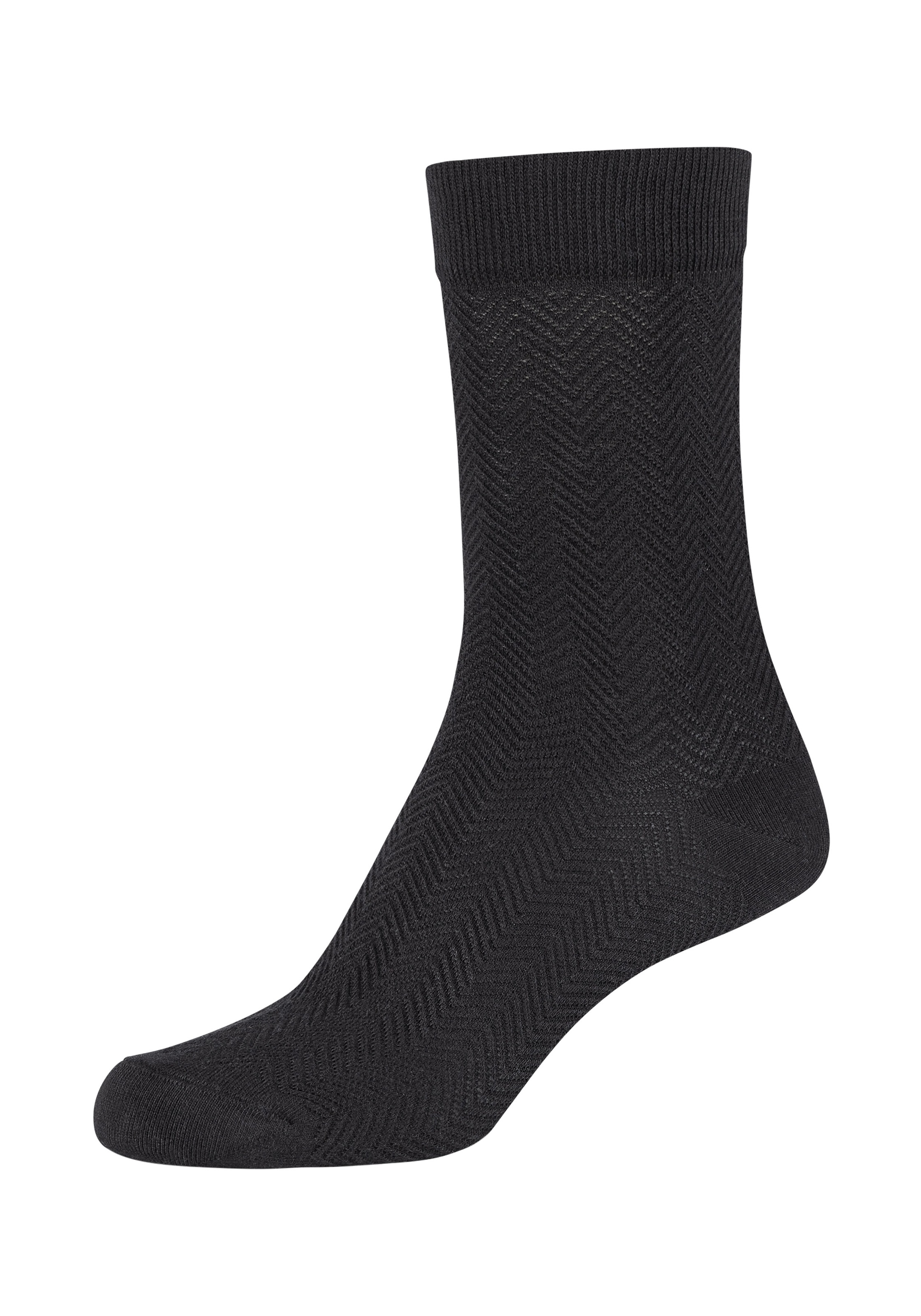 Camano Freizeitsocken »ca-soft«, (4 Paar), mit Fischgratmuster