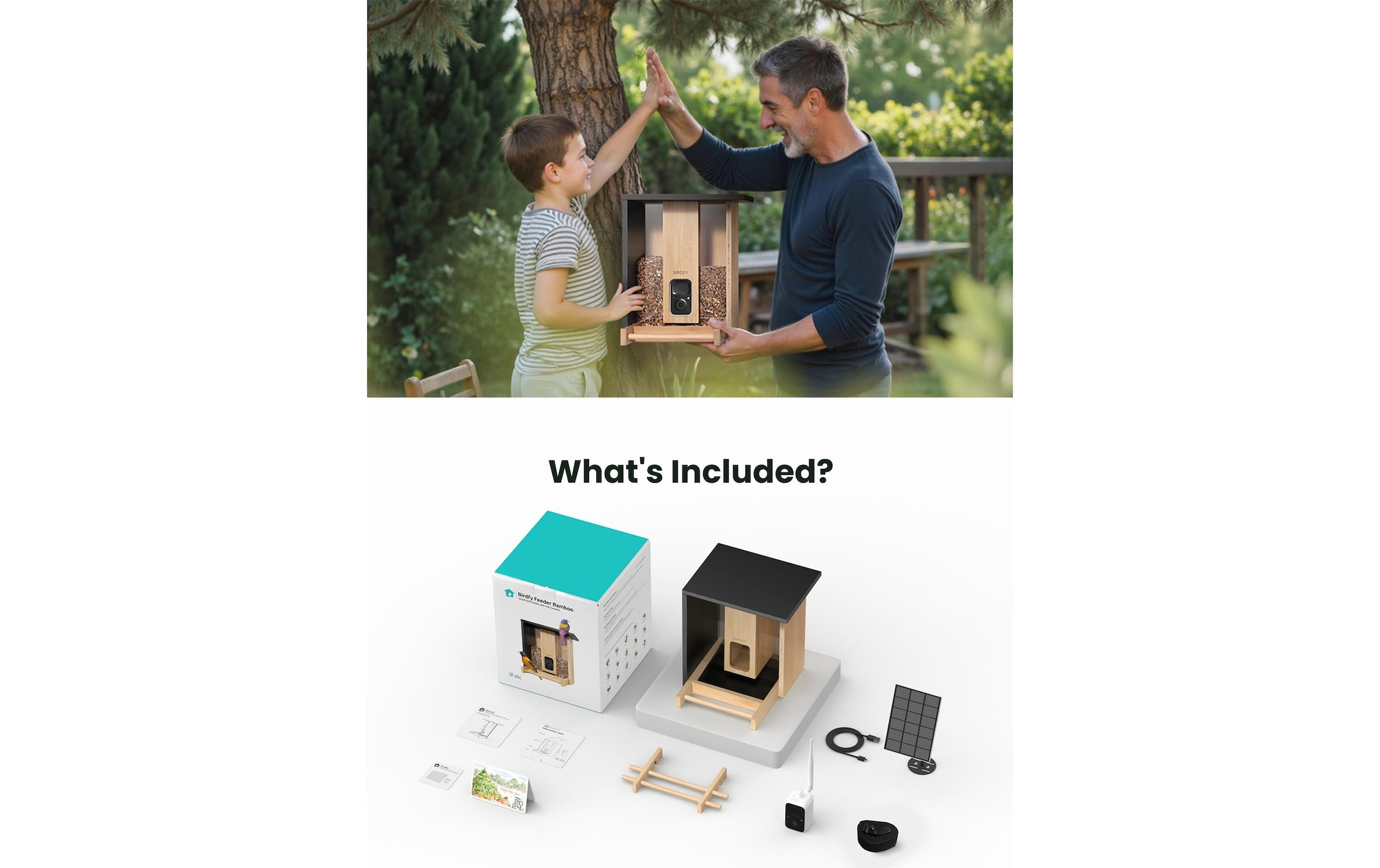   Vogelhaus »mit Kamera 1080p« Smartes Vogelhaus mit Kamera mit Farb-Nachtsicht