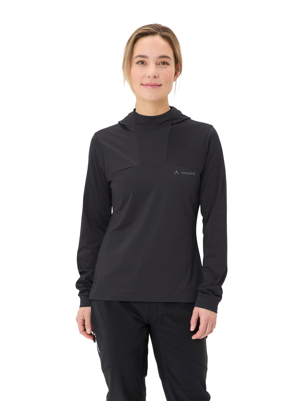 Image of VAUDE Kapuzensweatshirt "WOMENS QIMSA HOODY", für Outdoor-Aktivitäten, aus elastischem Material, vorgeformte Ärmel