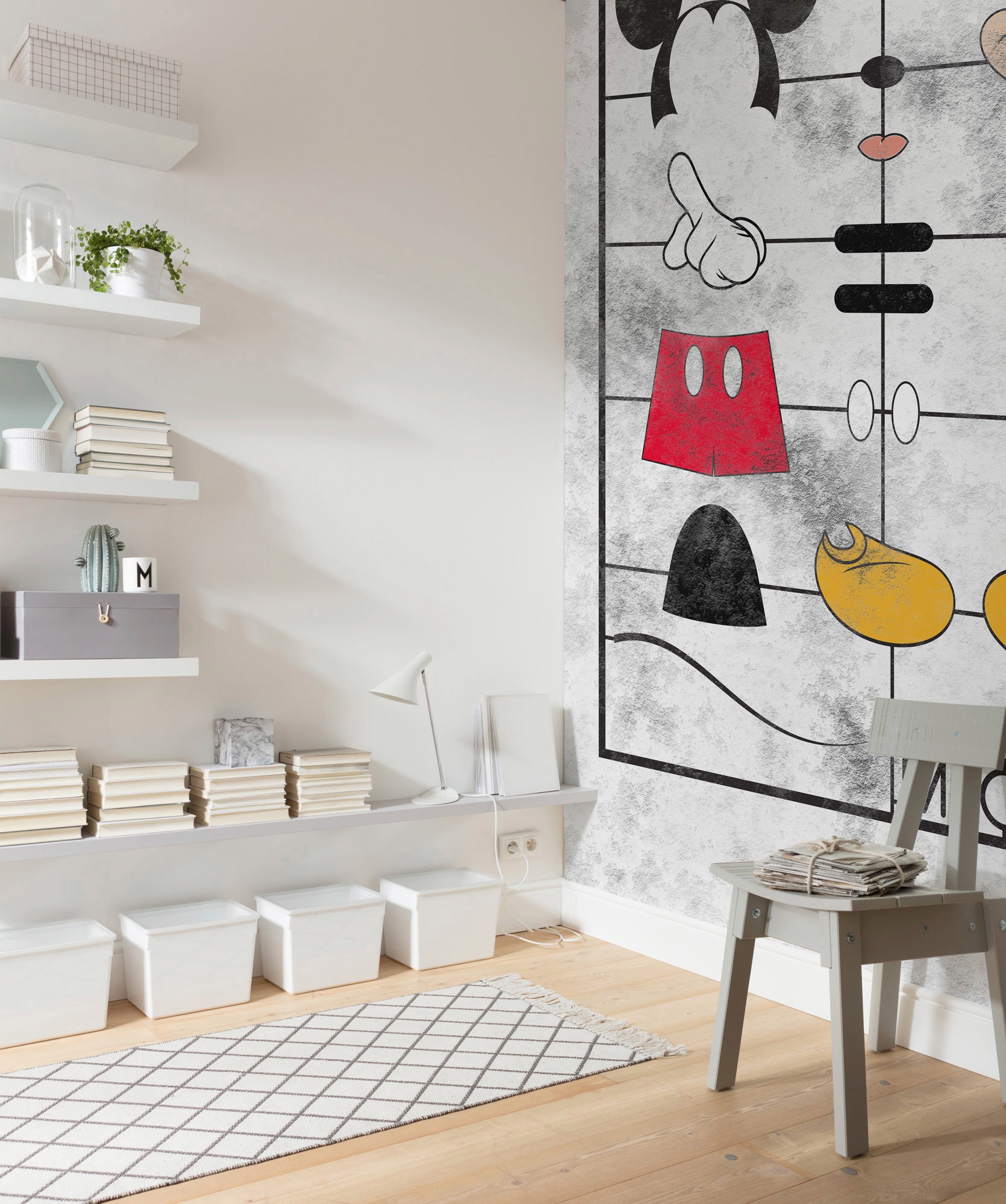Komar Vliestapete »Digitaldruck Vlies - Mickey Kit - Grösse 200 x 280 cm«, bedruckt, Kinderzimmer