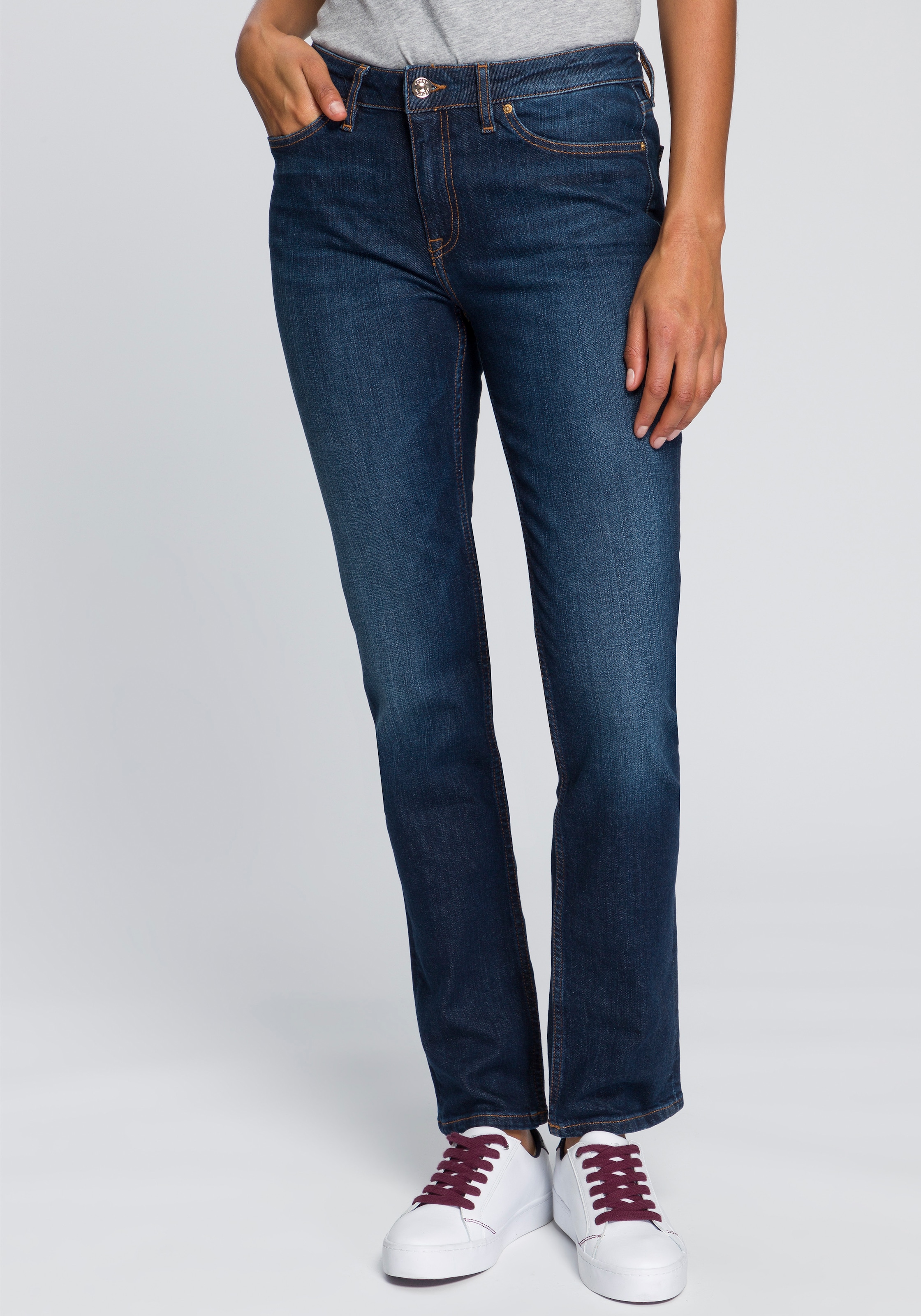 Tommy Hilfiger Straight-Jeans »HERITAGE ROME STRAIGHT RW«, mit leichten Fadeout-Effekten