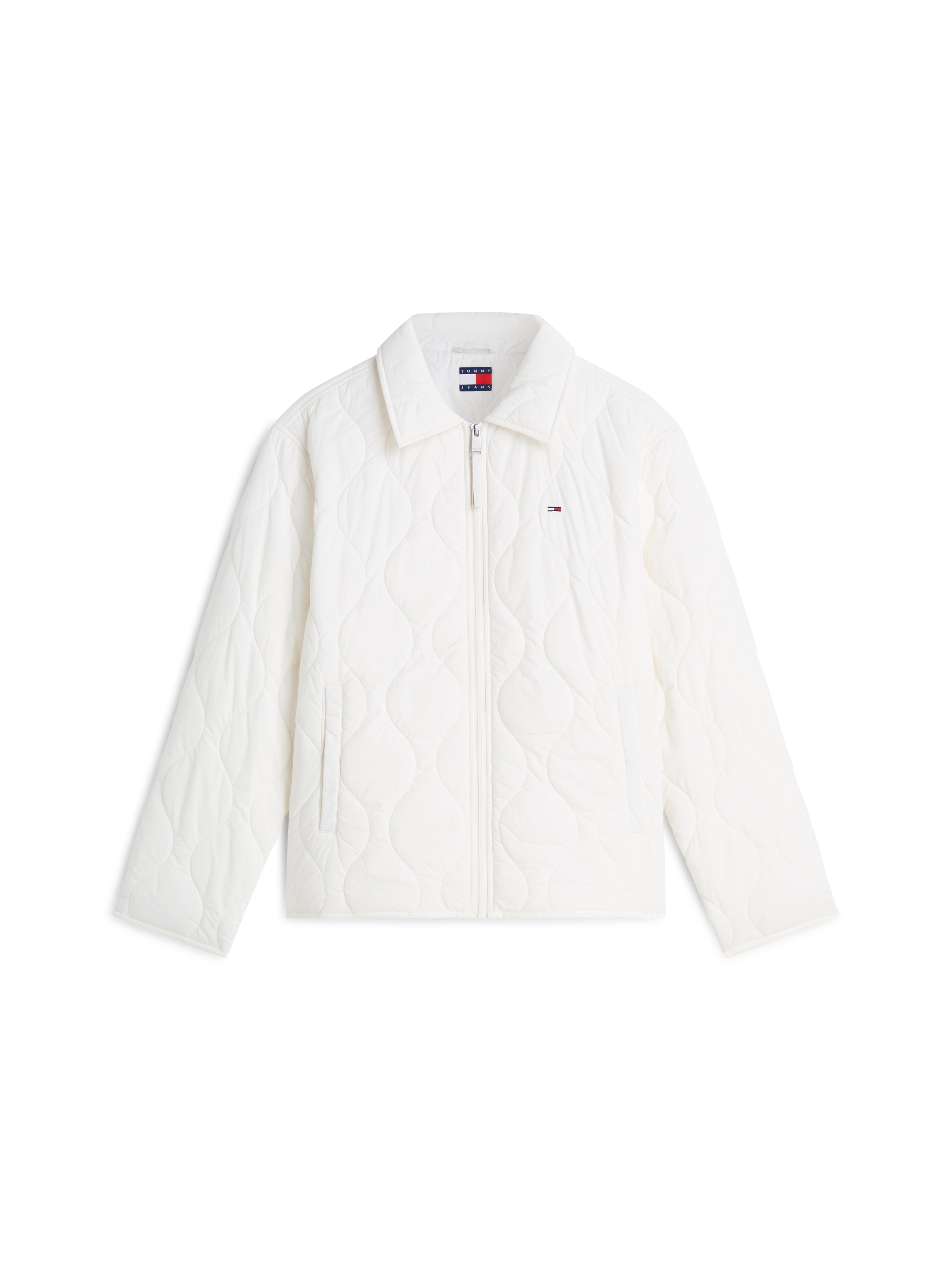 Tommy Jeans Veste matelassée »TJW COACH COLLAR QUILTED JACKET« fibre synthétique, broderie drapeau