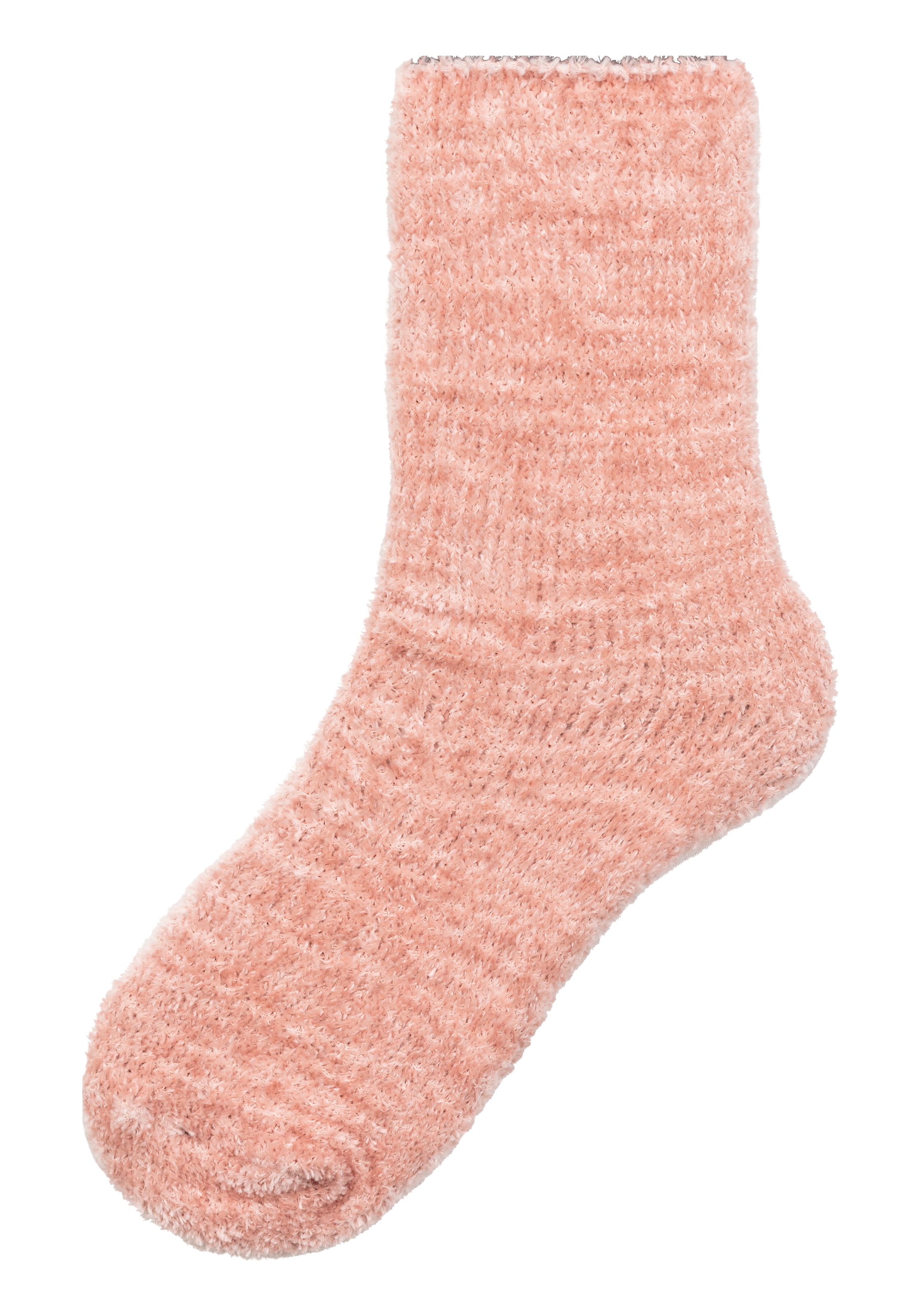 Lavana Kuschelsocken »Bettsocken«, (Packung, 5 Paar), mit weichem, leicht glänzendem Chenillegarn