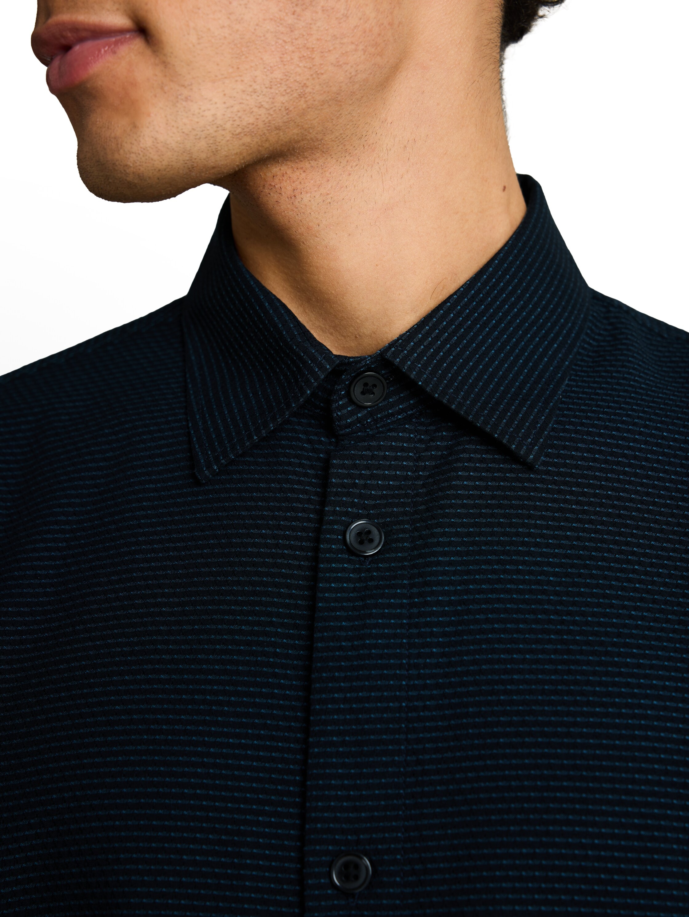 TOM TAILOR Denim T-shirt à manches courtes avec motif à rayures