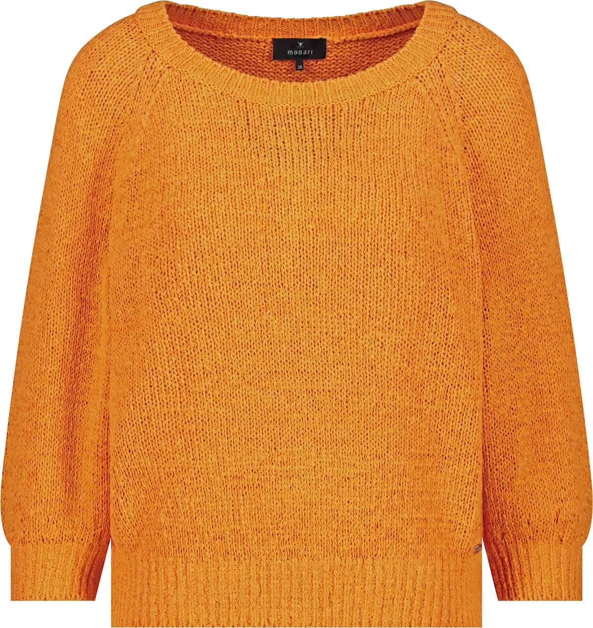 Monari Strickpullover »Pullover Basic Bändchen« Regular fit aus Bändchengarn