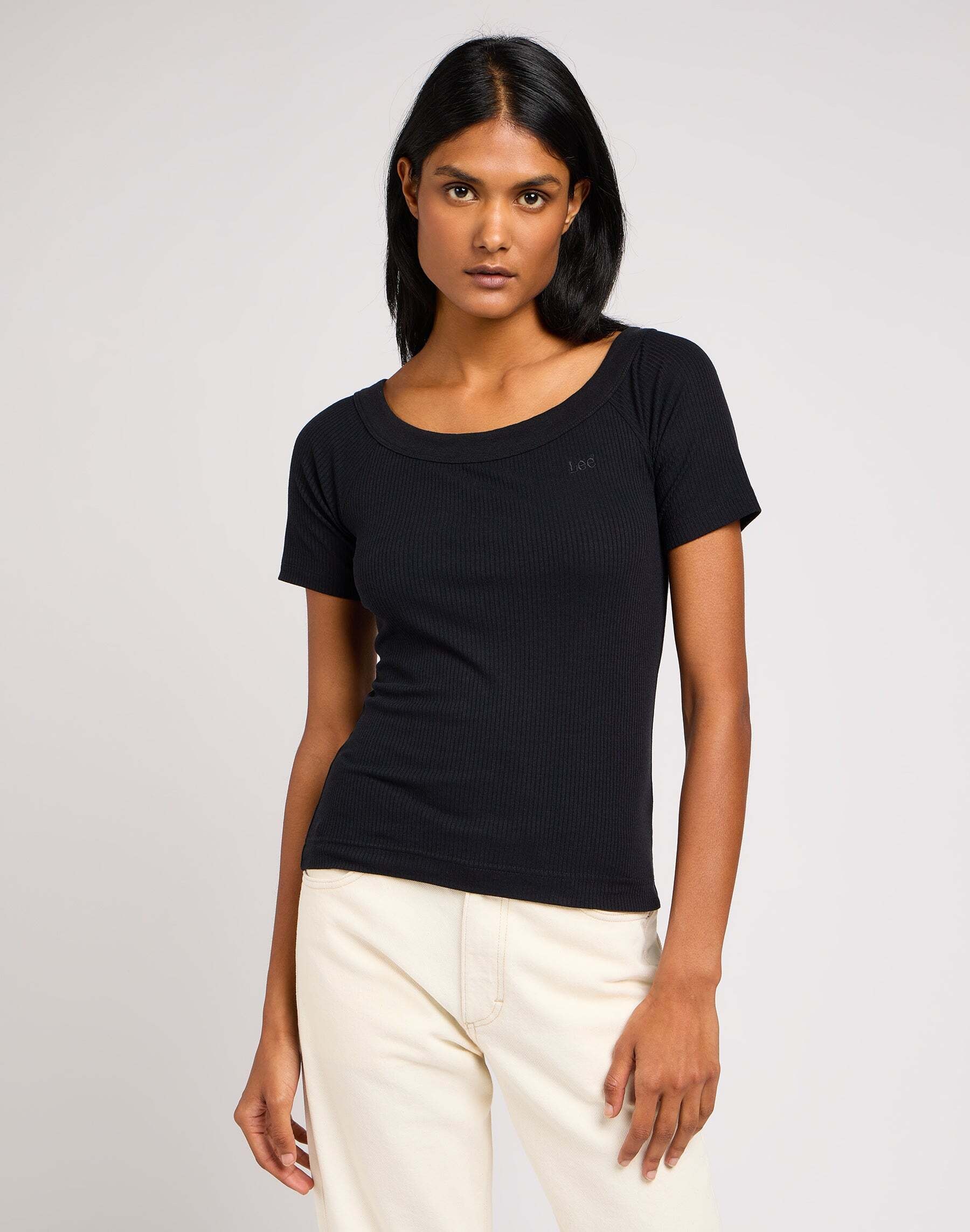 T-Shirt »LEE T-Shirts Off The Shoulder Rib«