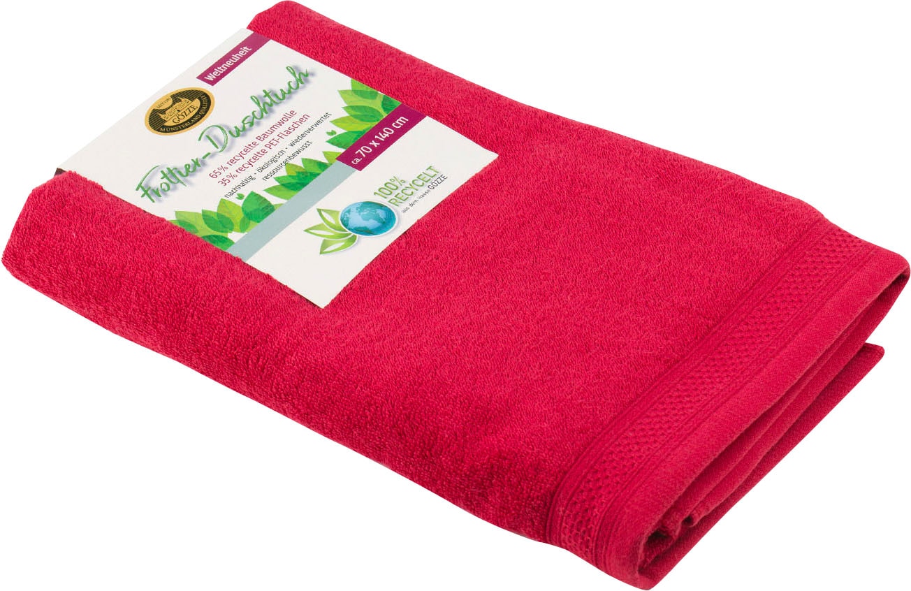 Image of Gözze Badetuch "Uni Recycelt" Uni Farben, 100% recycelten Materialien
