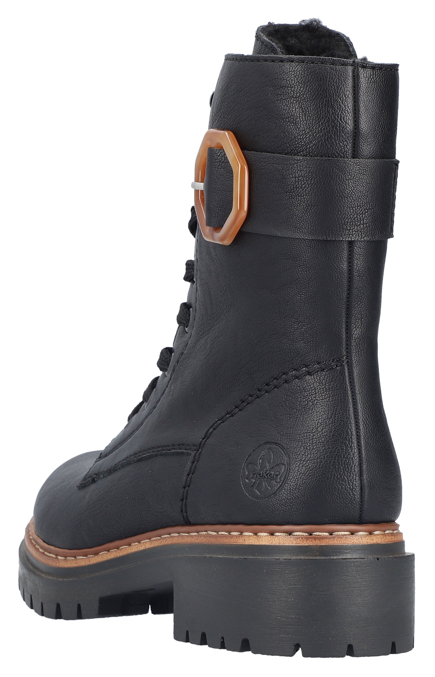 Rieker Winterstiefelette  Schnürboots, Schnürstiefelette, Profilsohle, mit Innenreissverschluss