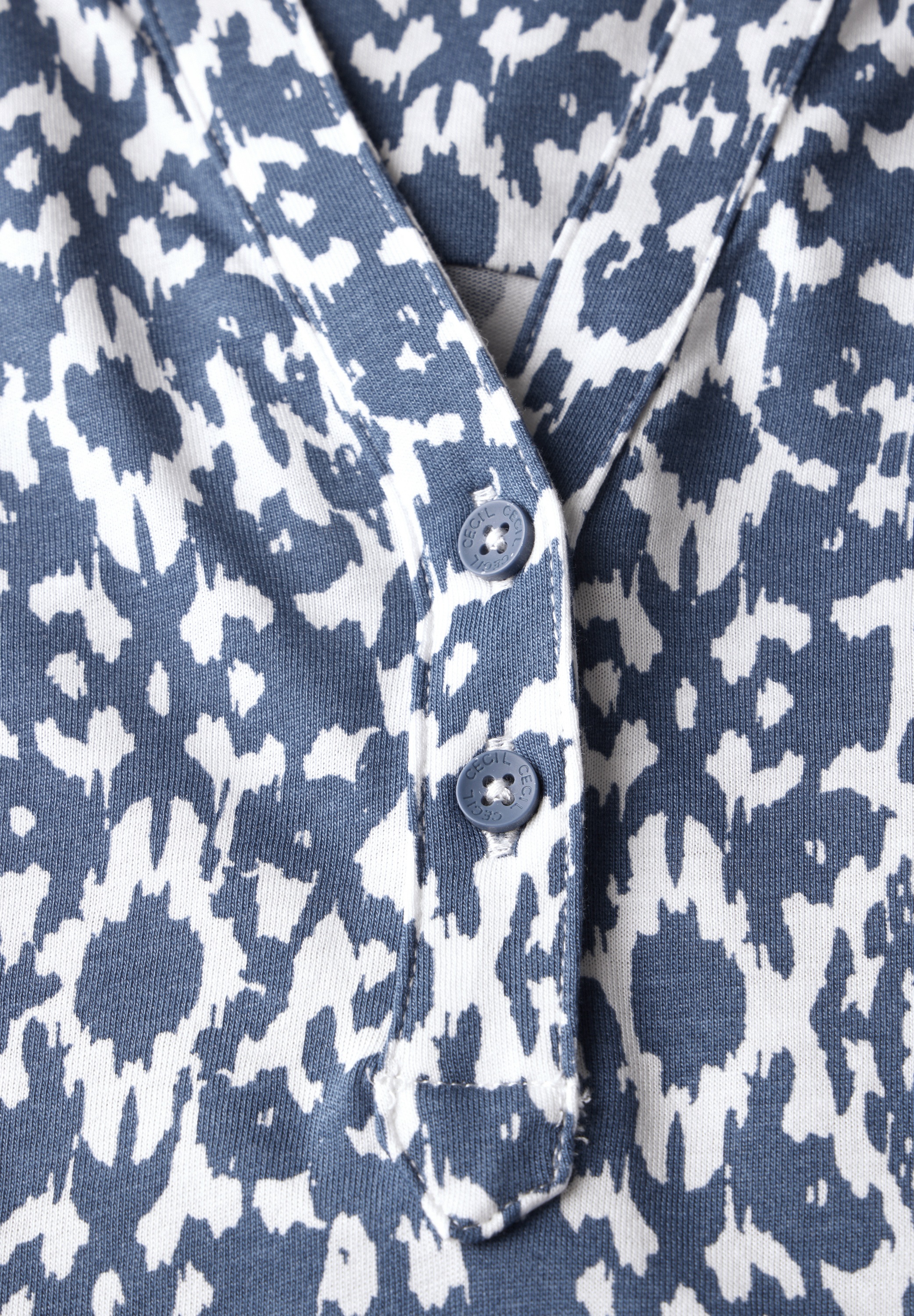 Cecil 3/4-Arm-Shirt, mit Minimal-Print und im Tunika-Look