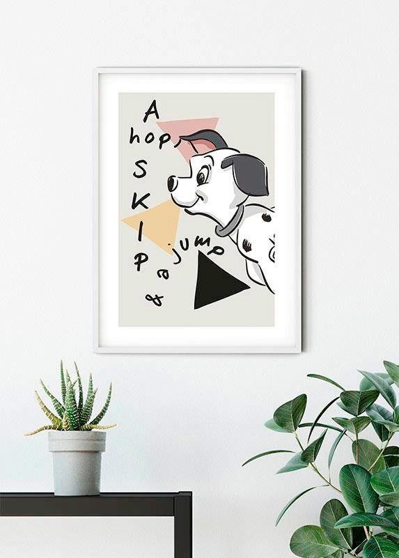 Komar Bild »101 Dalmatiner Angles«, Disney, (1 St.), Wandbild zur Dekoration im Kinderzimmer - ohne Rahmen