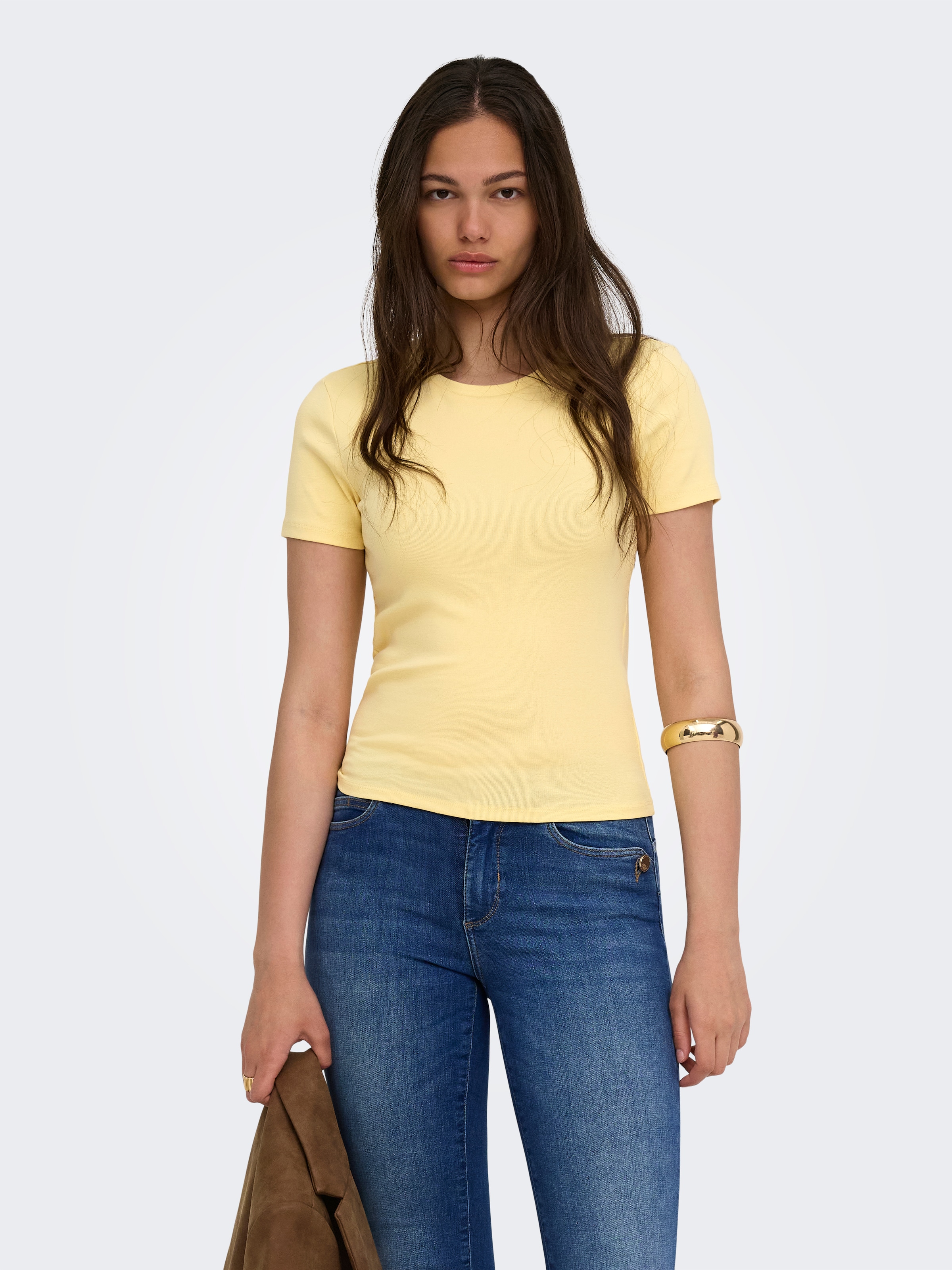 ONLY T-Shirt »ONLRILEY S/S TOPJRS« Baumwollmischung