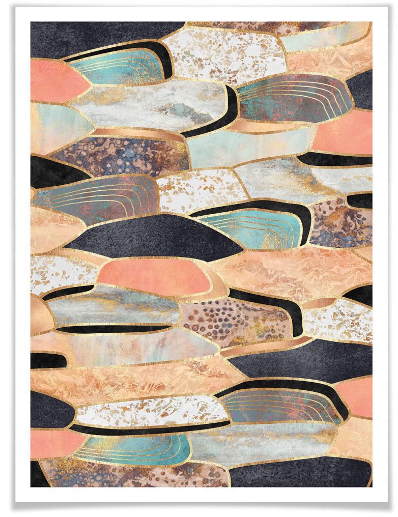 Image of Wall-Art Poster »Goldene Steine«, Landschaften, (1 St.) bei Ackermann Versand Schweiz