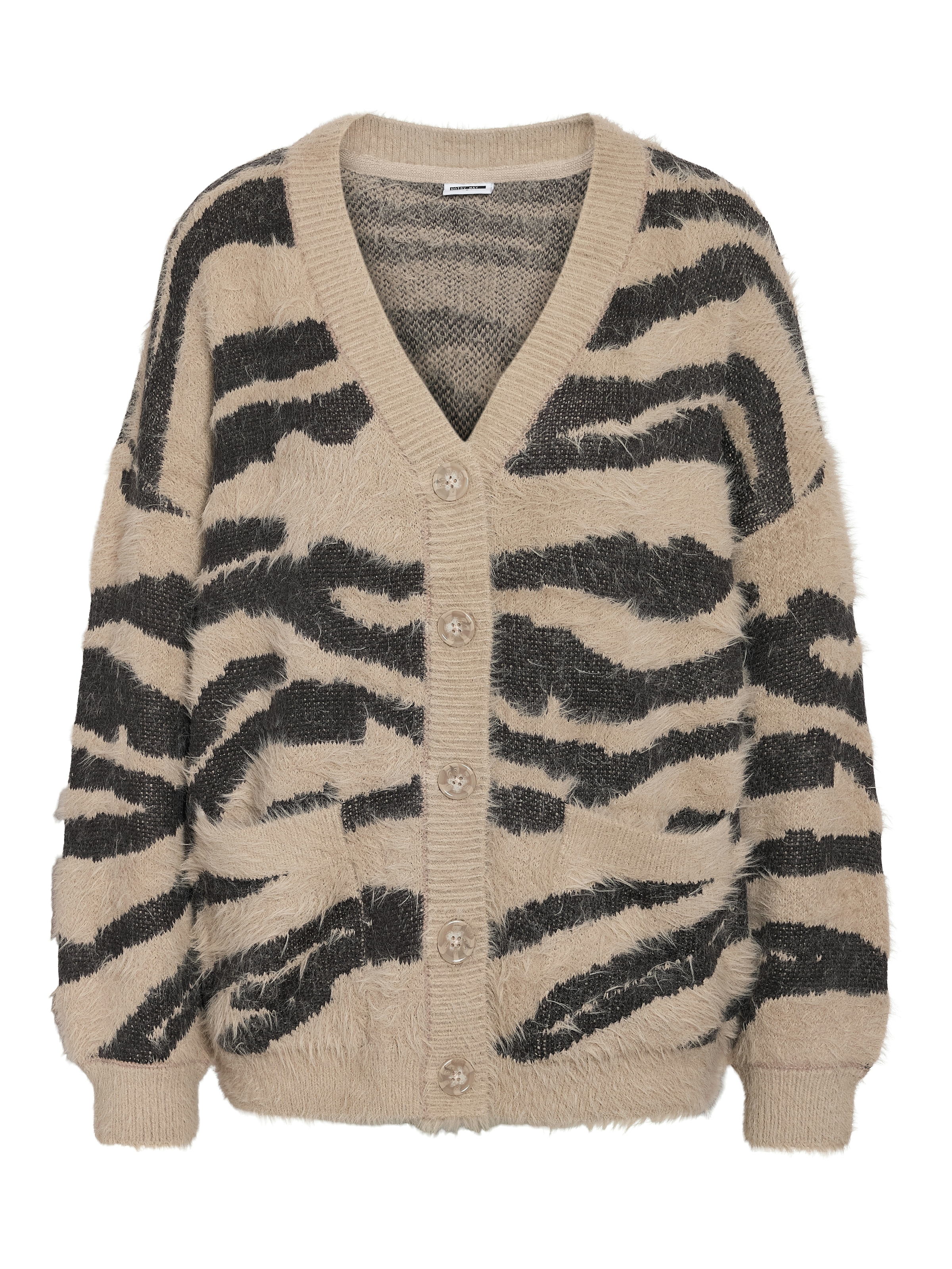 Noisy may Veste en tricot »NMFLYNN L/S V-NECK KNIT CARDIGAN NOOS« mélange de matières, coupe ample
