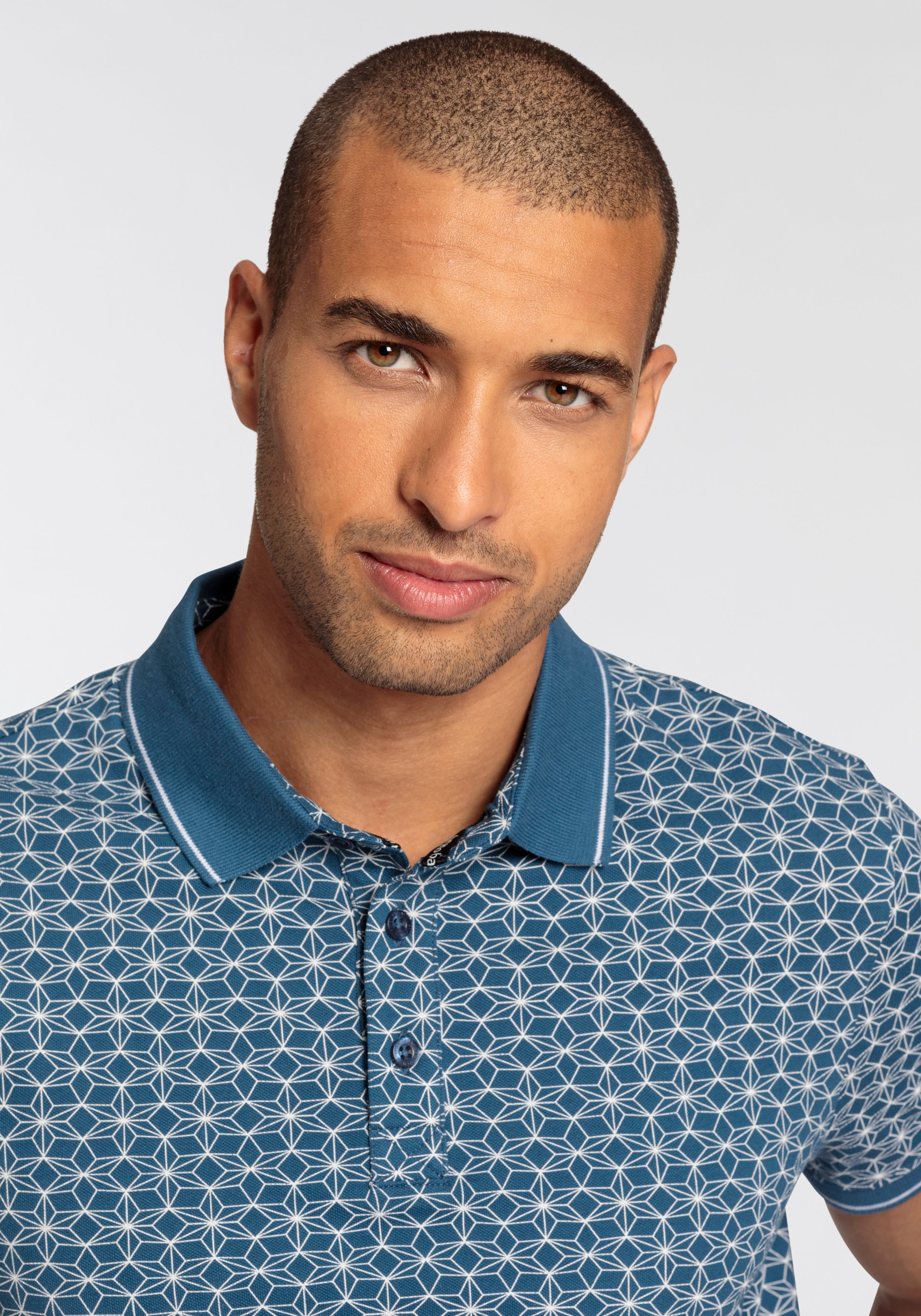 Bruno Banani Poloshirt, mit Allover-Print