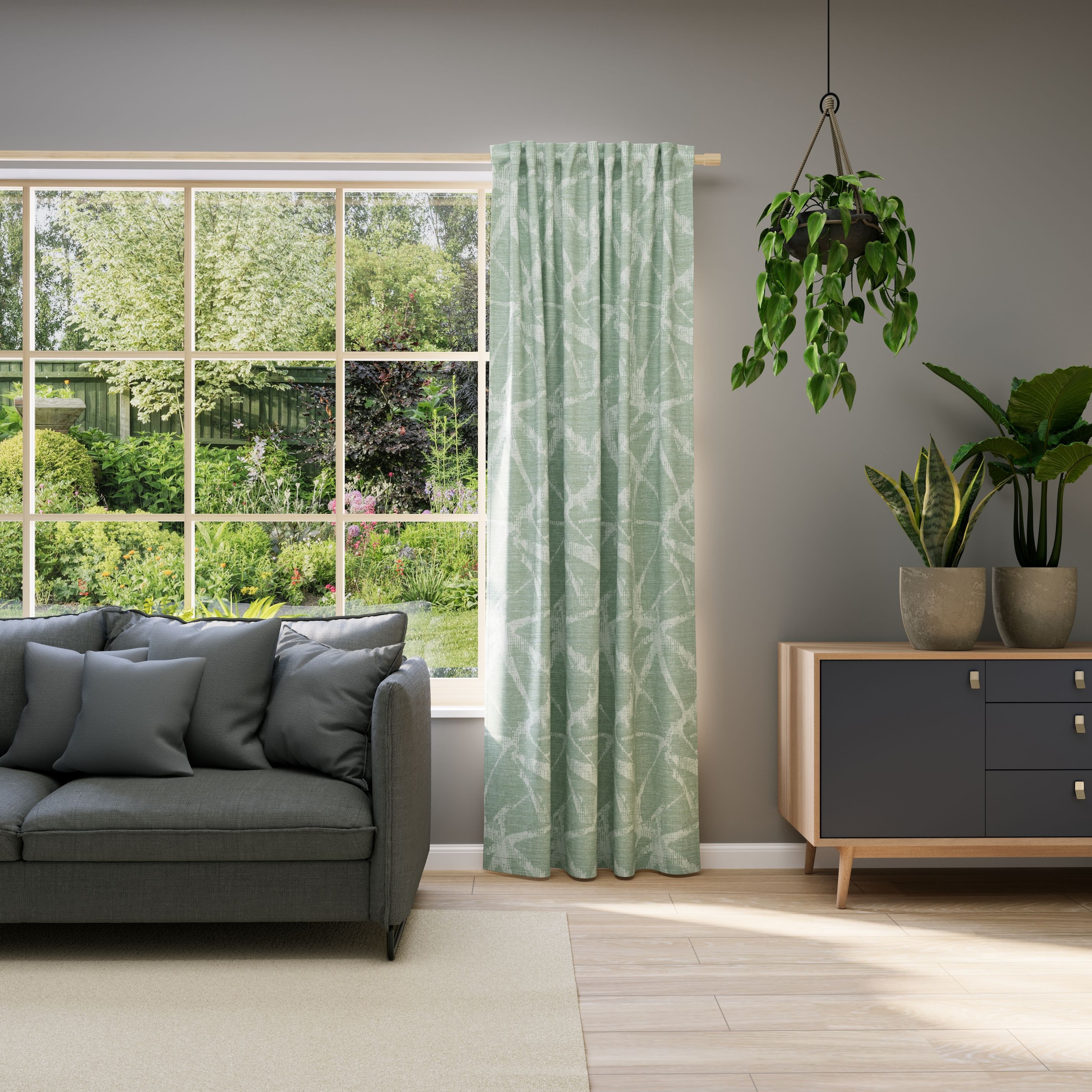 Neutex for you! Rideau »BELUGA« Œillet 1 cuis tlg. jacquard avec motif intégral