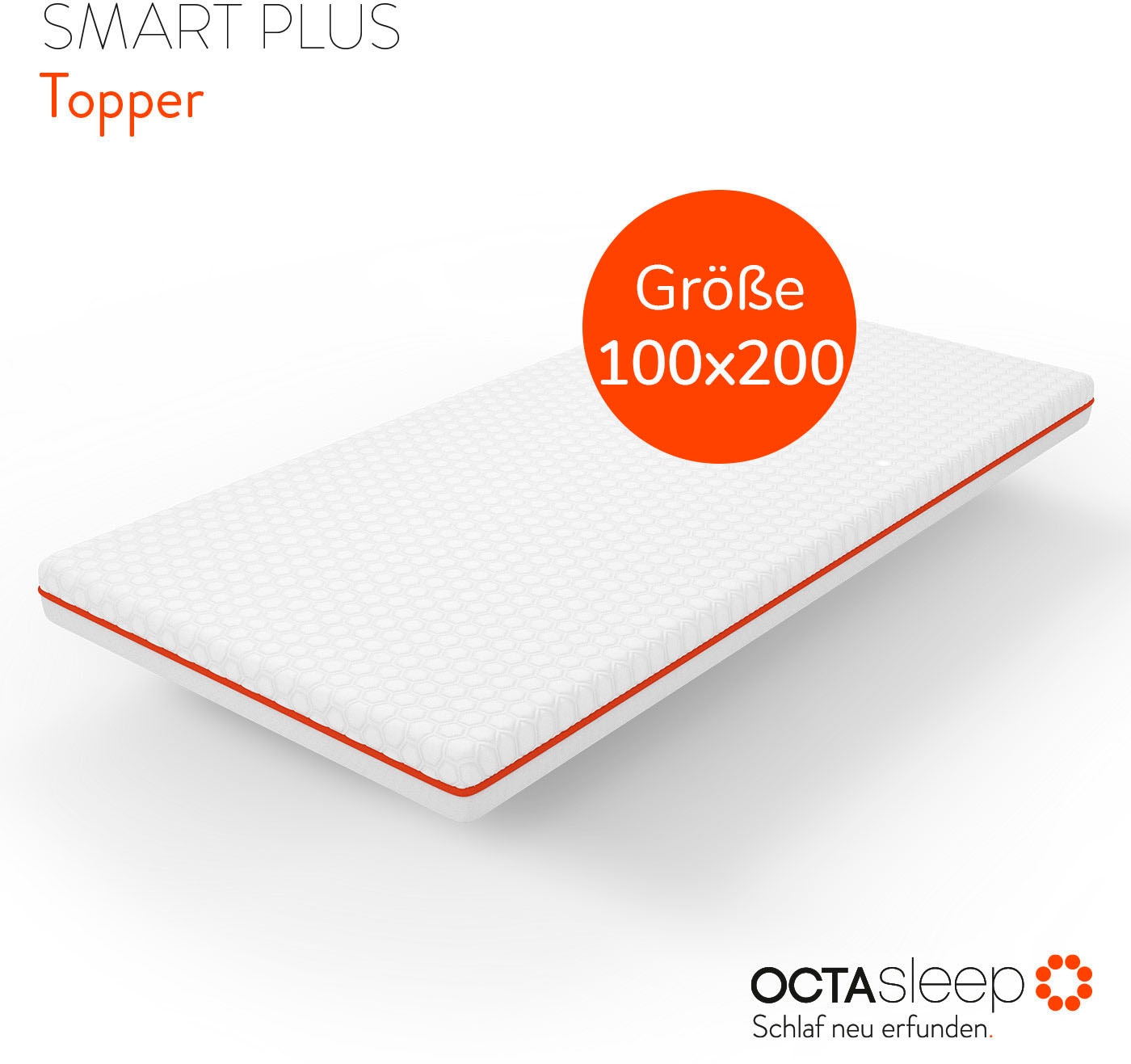 OCTAsleep Topper »Octasleep Smart Plus Topper, 90x200 cm, 140x200 cm und weitere Grössen«, (1 St.), OCTAspring® Aerospace Technologie, Topper, ergonomisch, atmungsaktiv