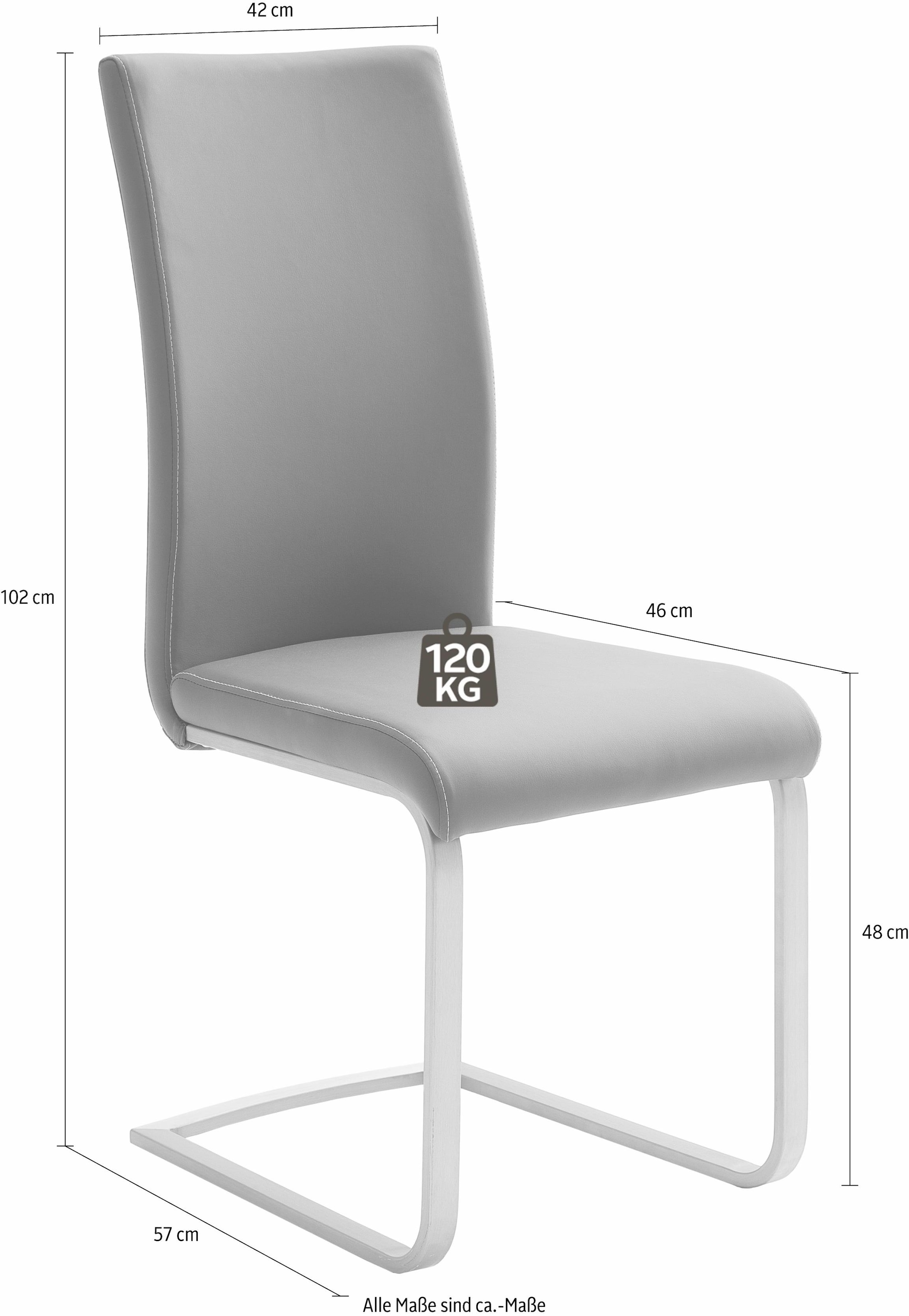 MCA furniture Freischwinger »Paulo 1«, (Set), 4 St., Kunstleder, Stuhl  belastbar bis 120 kg günstig kaufen