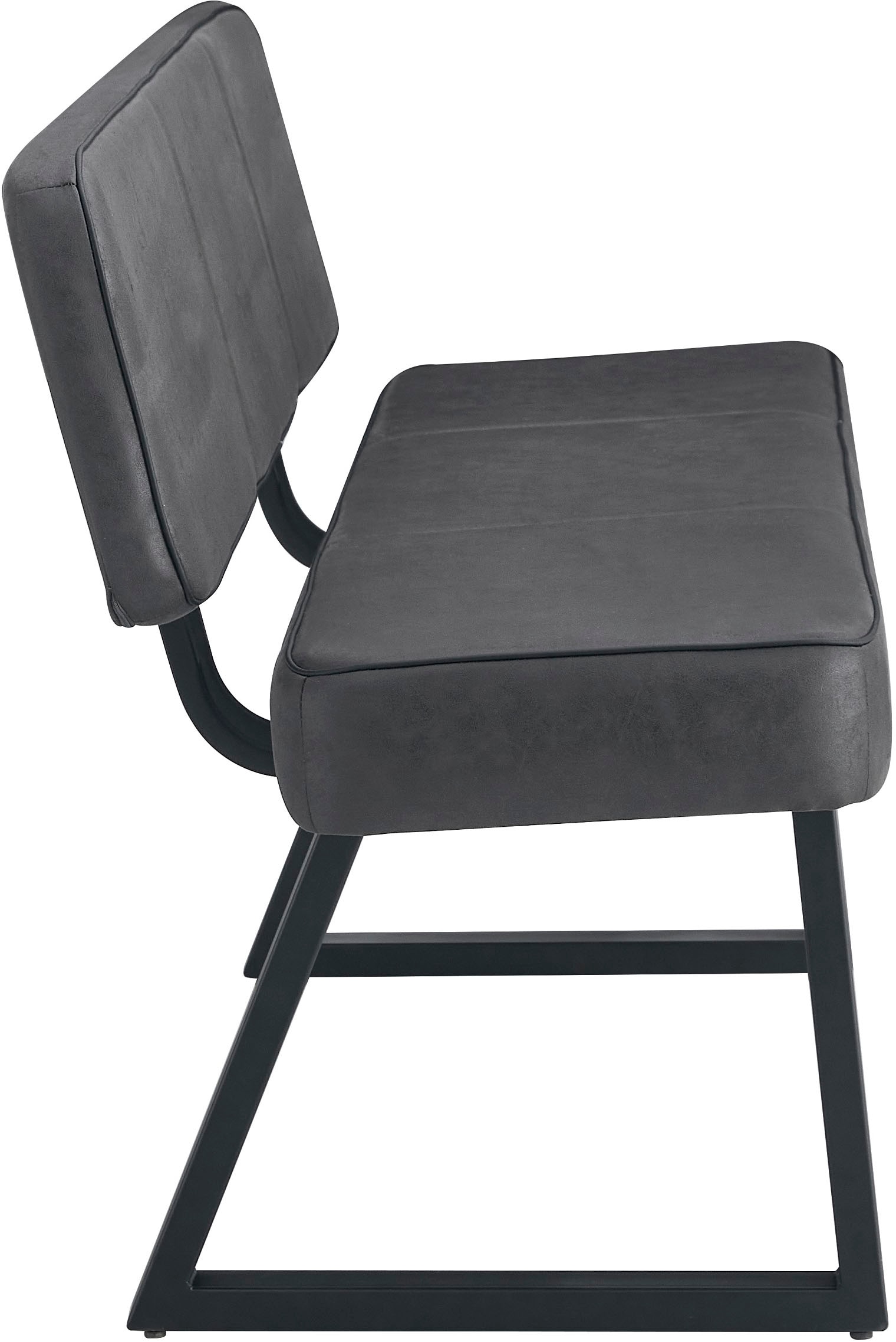 Duo Collection Banc »Tara Bank mit Rückenlehne« revêtement microfibre de haute qualité, avec ressorts ensachés, supporte jusqu'à 260 kg