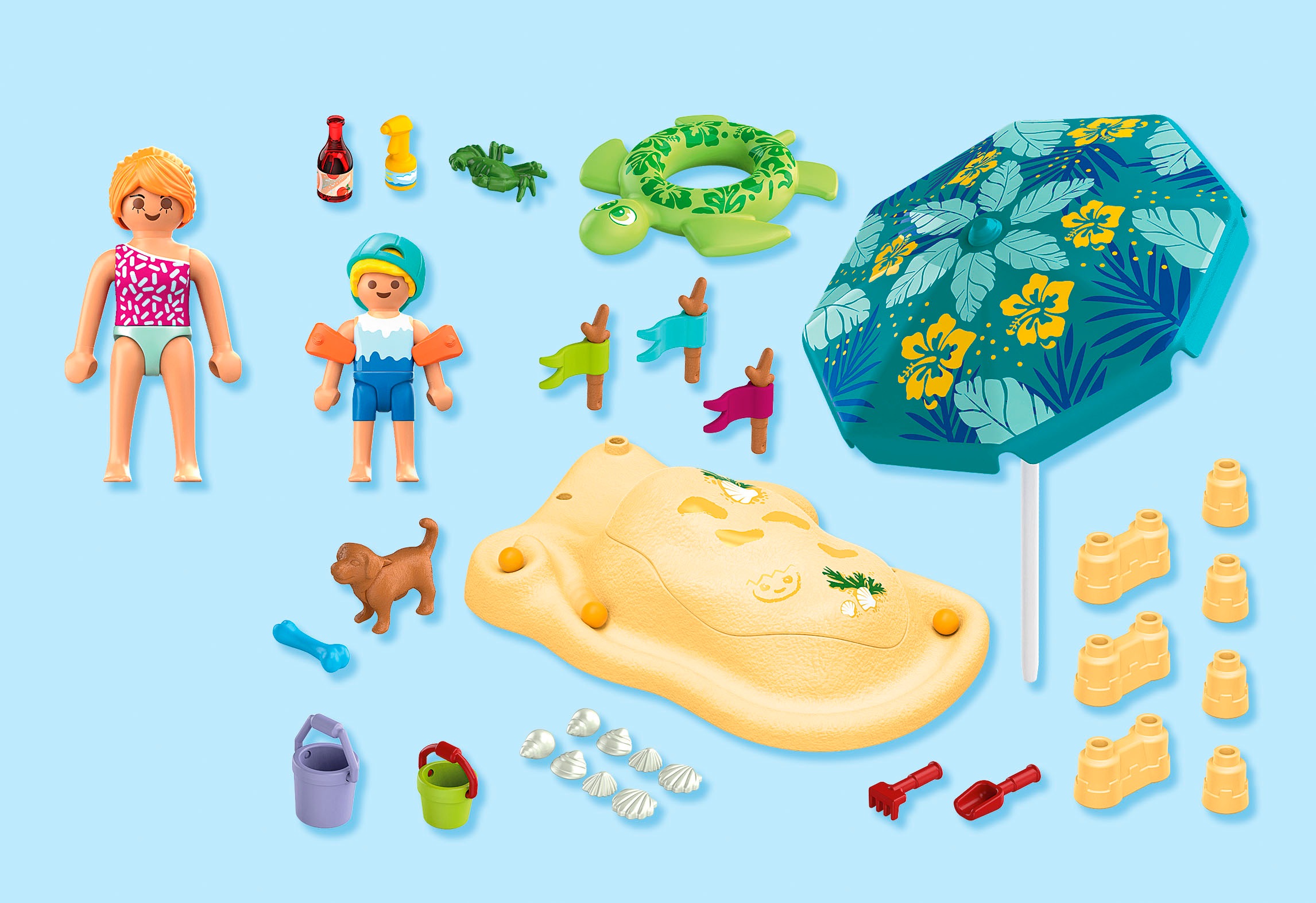 Playmobil® Jeu de construction »Familienspass am Strand (71906), My Life« Made in Europe