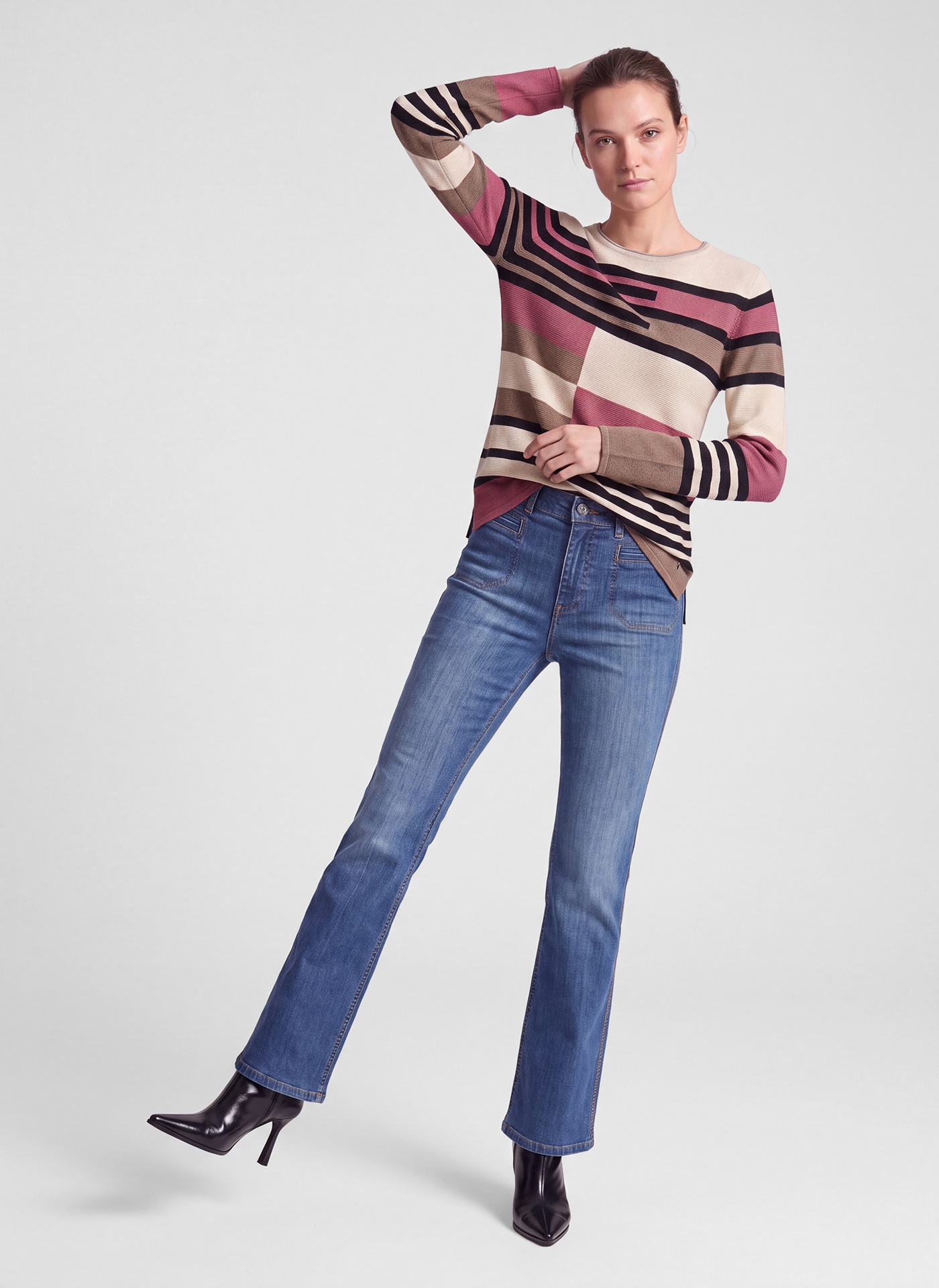 Rabe Strickpullover gemustert