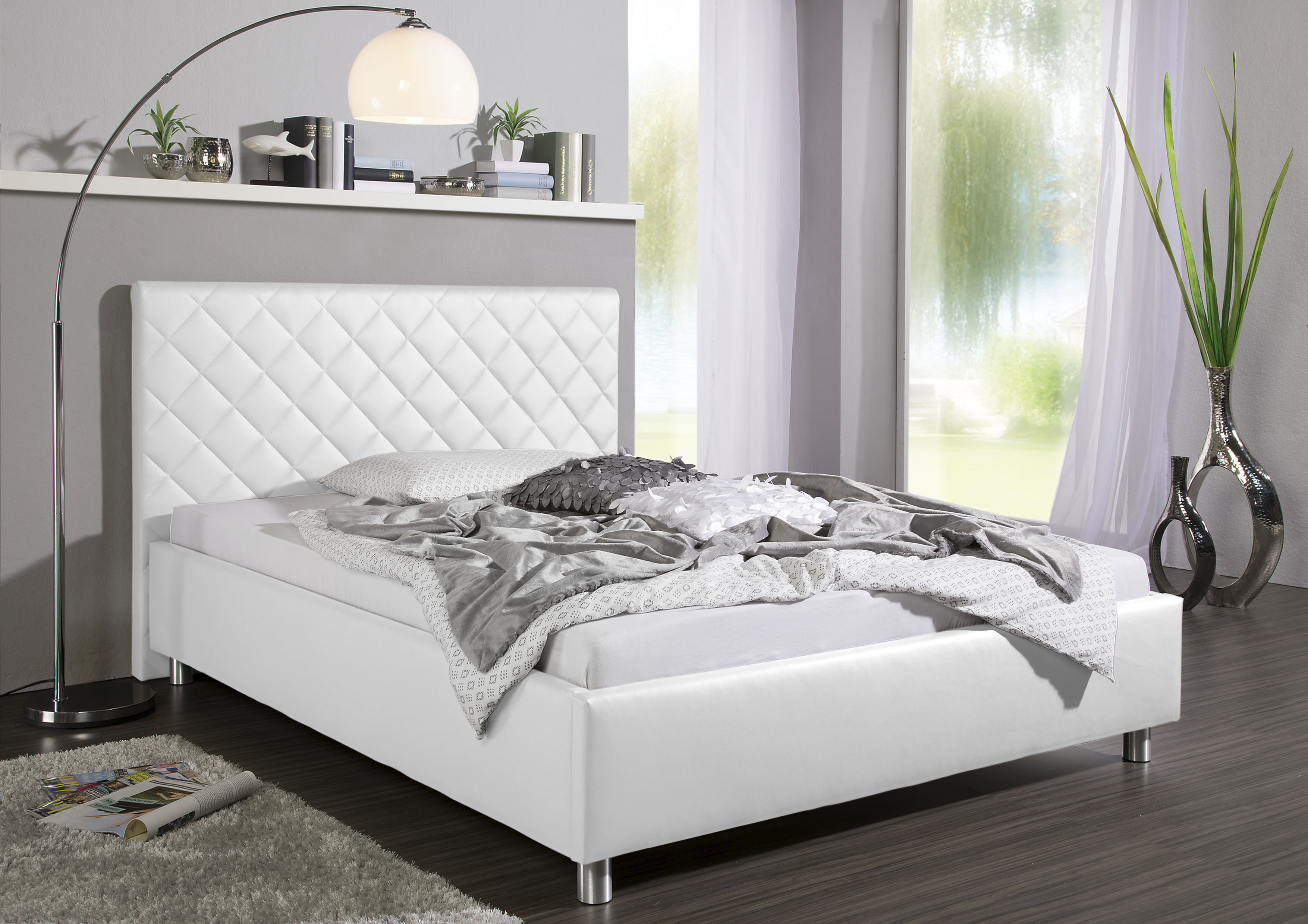 Maintal Polsterbett "Bloomington" Bettseiten zerlegt, ohne Bettkasten