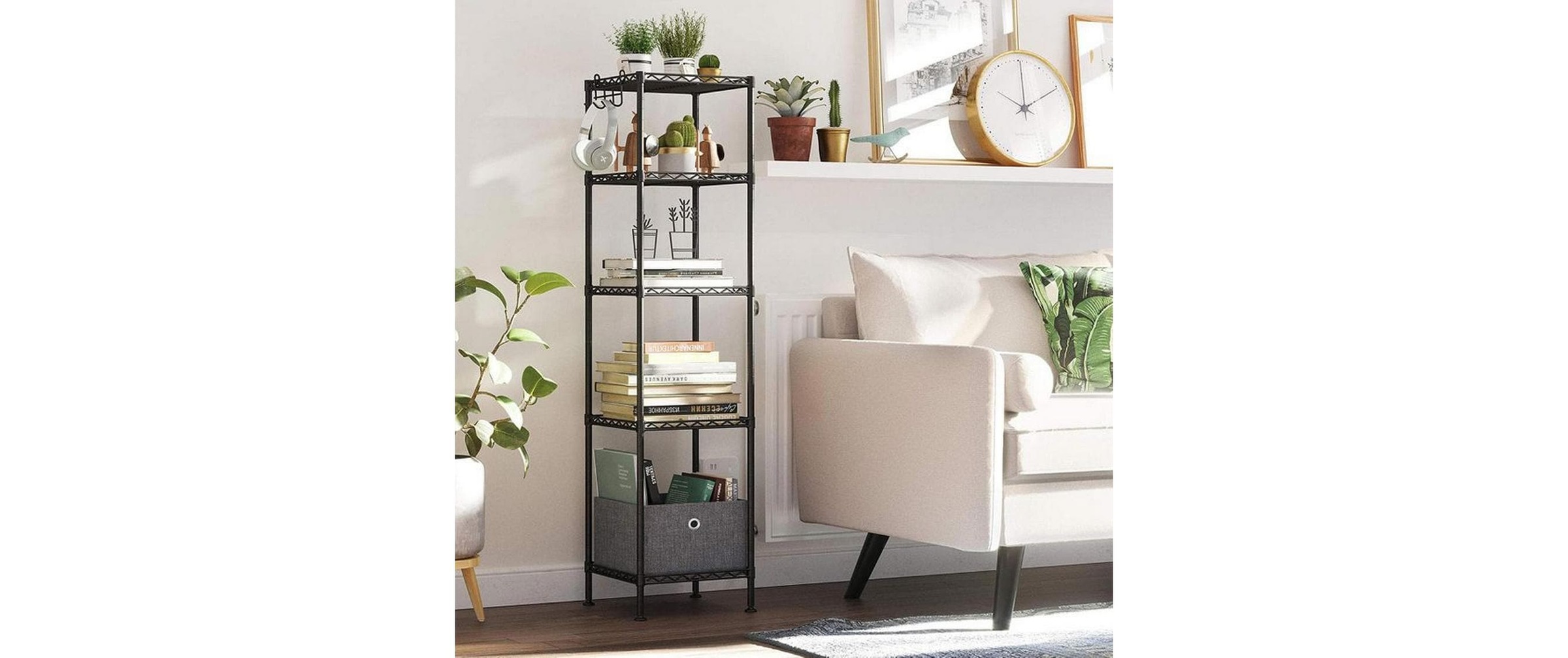 SONGMICS Étagère »mit 5 Ebenen 30 x 30 x 121 cm«