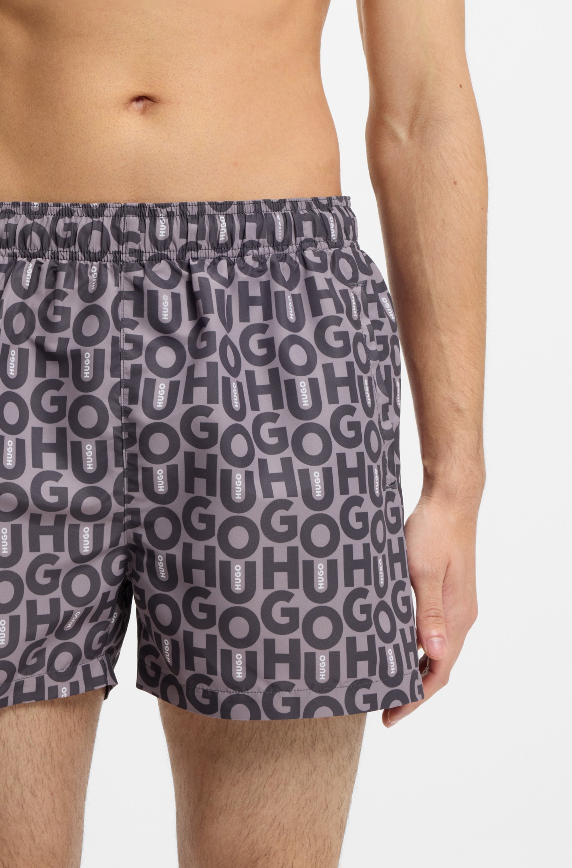 HUGO Underwear Badeshorts »NALU« elastischer Bund, Allover Print