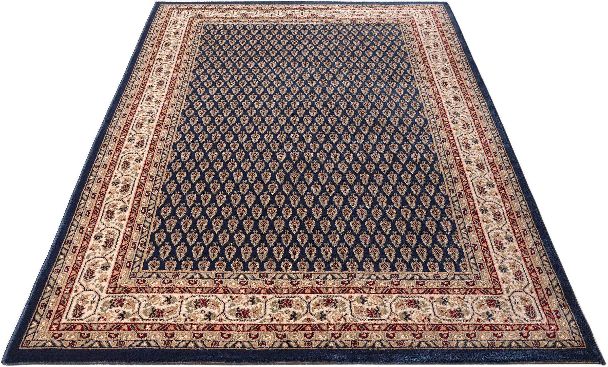 Image of DELAVITA Teppich »Alina Mir«, rechteckig, 9 mm Höhe, Orient-Optik, Mir-Muster, gewebt, weicher Kurzflor, idealer Teppich für Wohnzimmer, Schlafzimmer & Esszimmer bei Ackermann Versand Schweiz