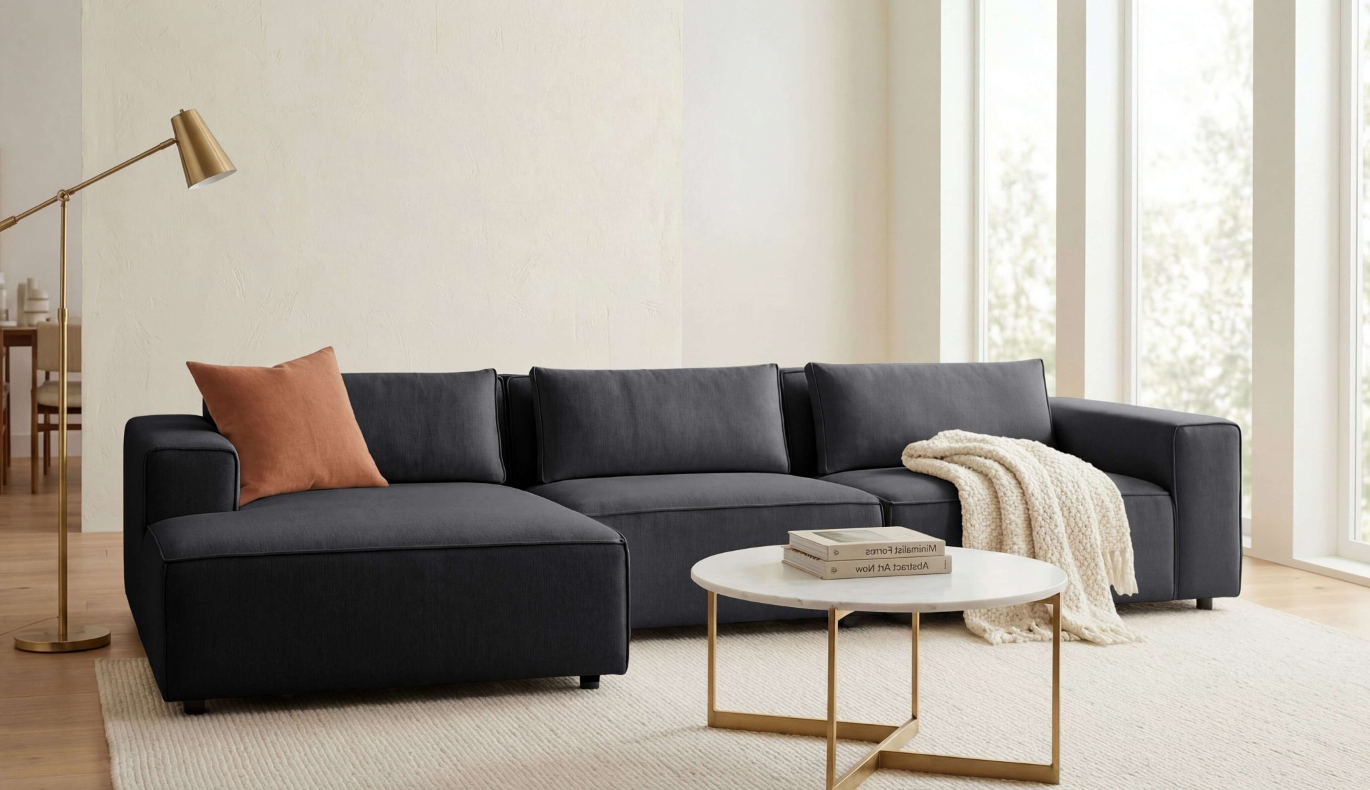 Image of GOODproduct Ecksofa "Jorrena, extra weicher Chenille-Stoff" L-Form, 3 Komfortstufen, Breite 346 cm, mit Wellenunterfederung