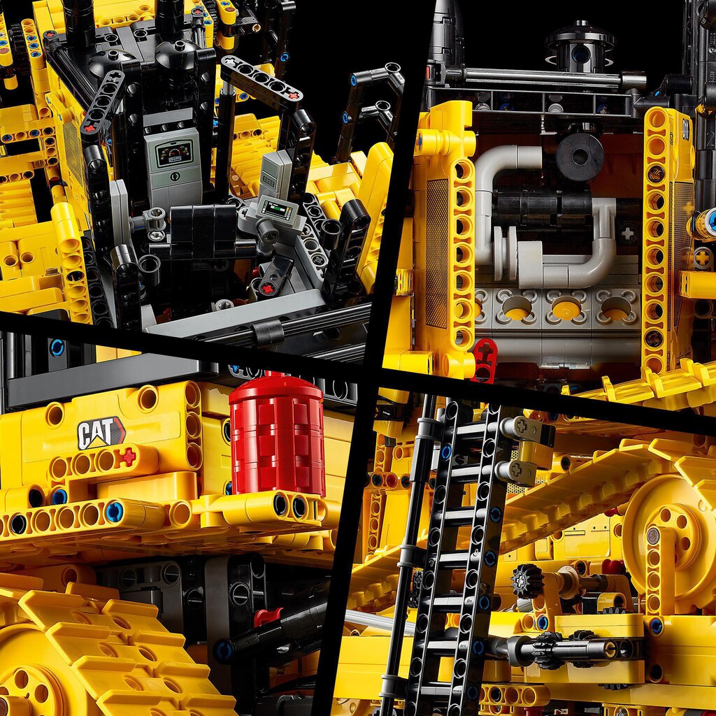 LEGO® Konstruktionsspielsteine »Appgesteuerter Cat® D11 Bulldozer (42131), LEGO® Technic«, (3854 St.)