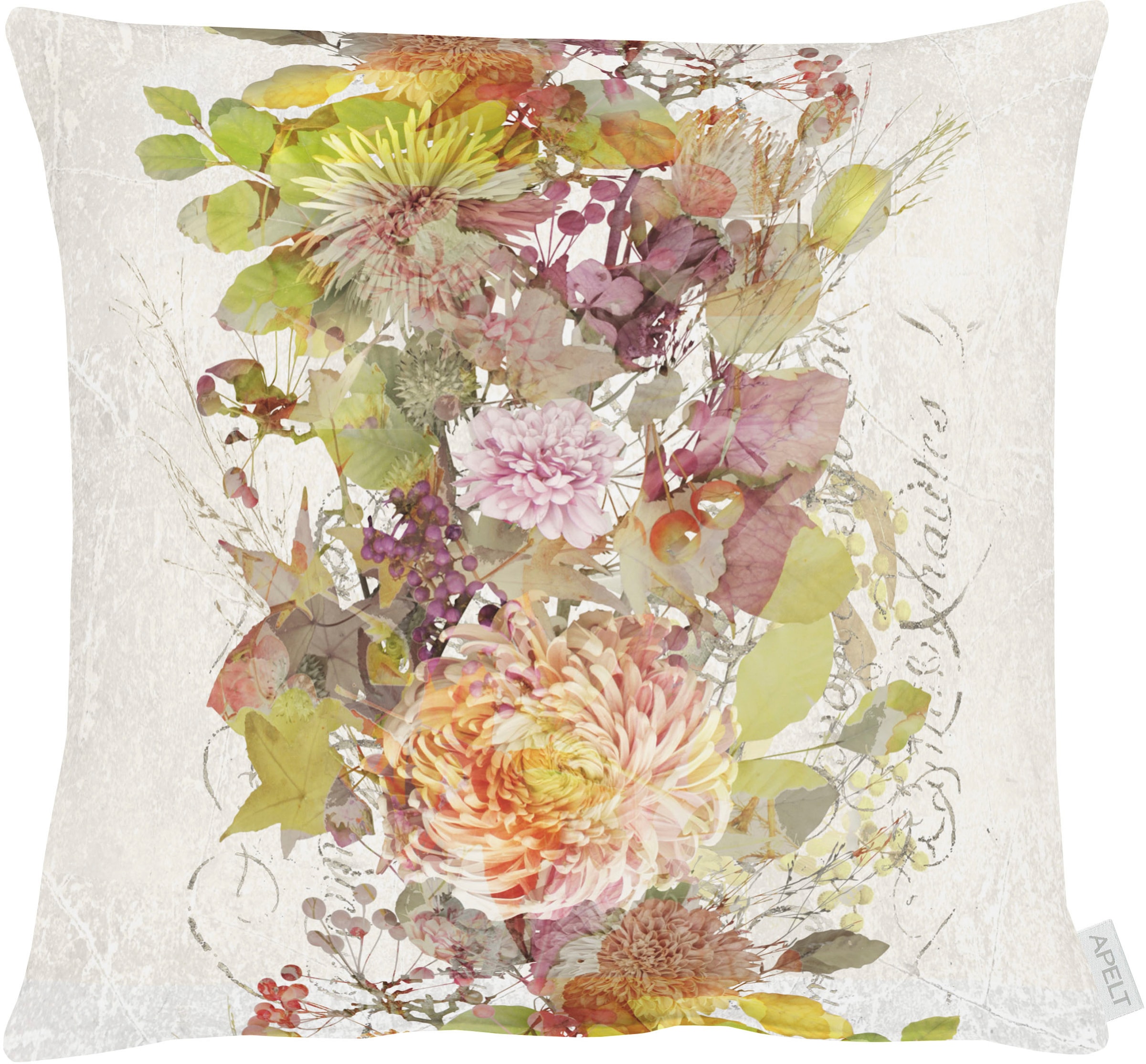 Image of APELT Dekokissen "5252" mit Blüten-Motiv, Kissenhülle ohne Füllung, 1 Stück