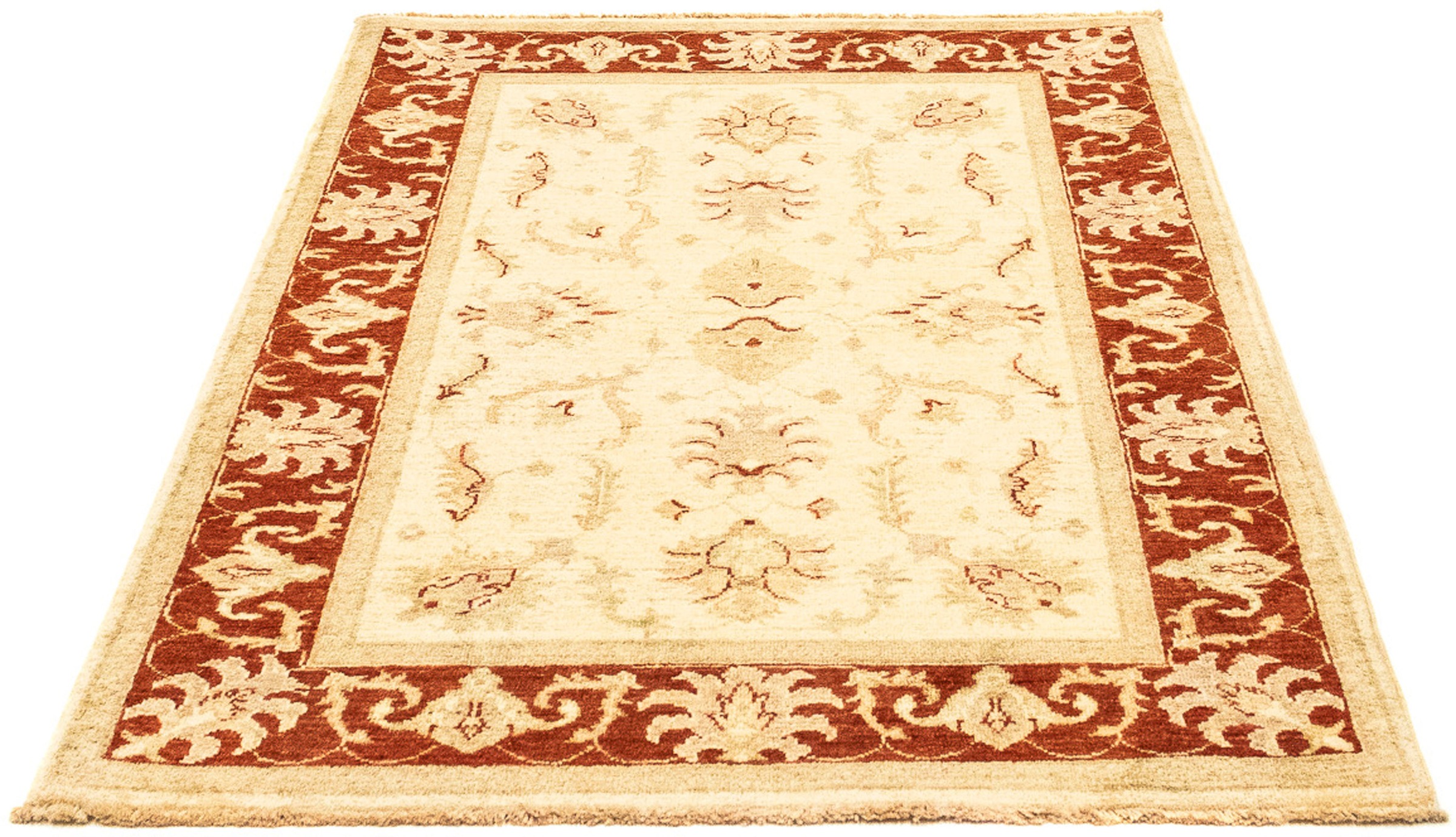 Image of morgenland Orientteppich »Ziegler - 151 x 100 cm - beige«, rechteckig, 6 mm Höhe, Wohnzimmer, Handgeknüpft, Einzelstück mit Zertifikat bei Ackermann Versand Schweiz