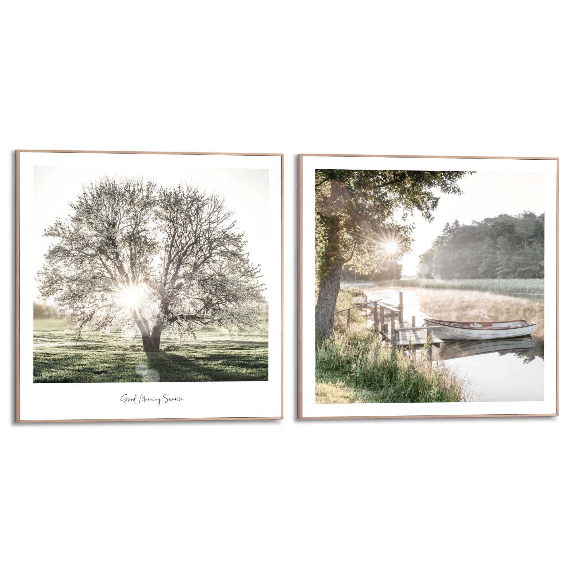 Image of Reinders Poster "Nature Vibe" Home Office - Grün - MDF - Landschaften - 50x50 cm