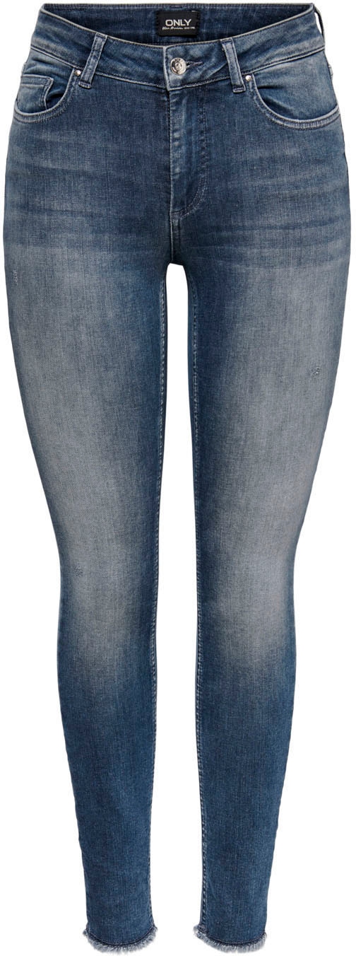 ONLY Ankle-Jeans »ONLBLUSH«, mit Fransensaum