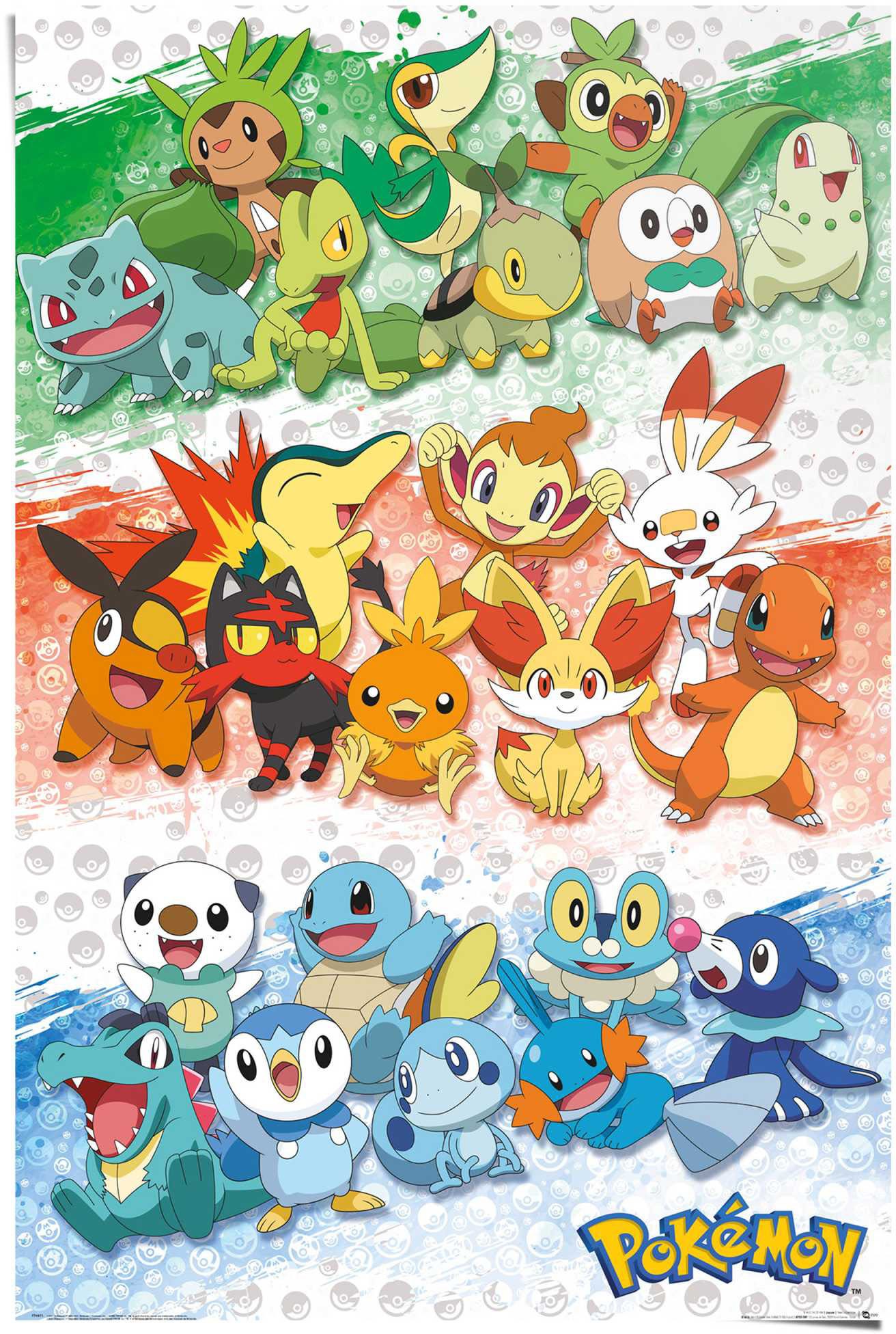 Image of Reinders! Poster »Pokemon First Partners« bei Ackermann Versand Schweiz