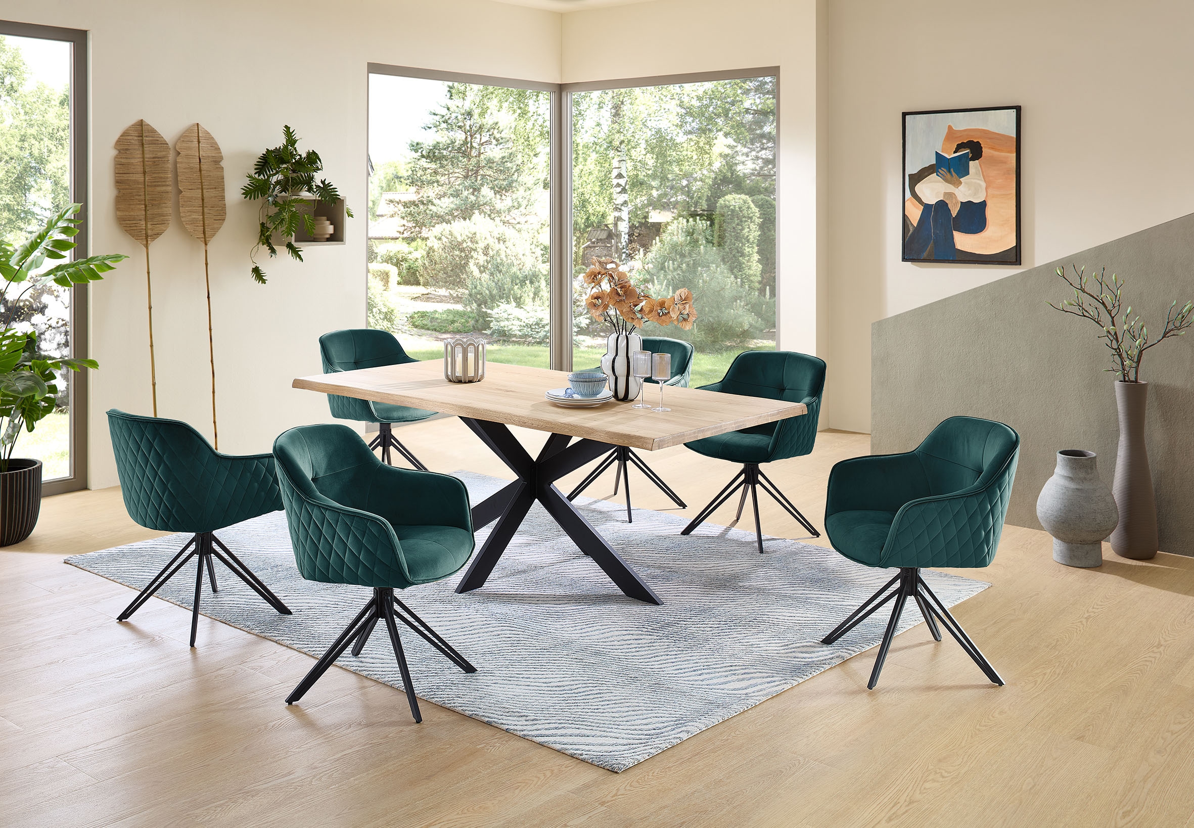 Stolkom Chaise avec accoudoirs »Emma« (Paquet) 1 cuis180 grad drehbar mit Auto-Return