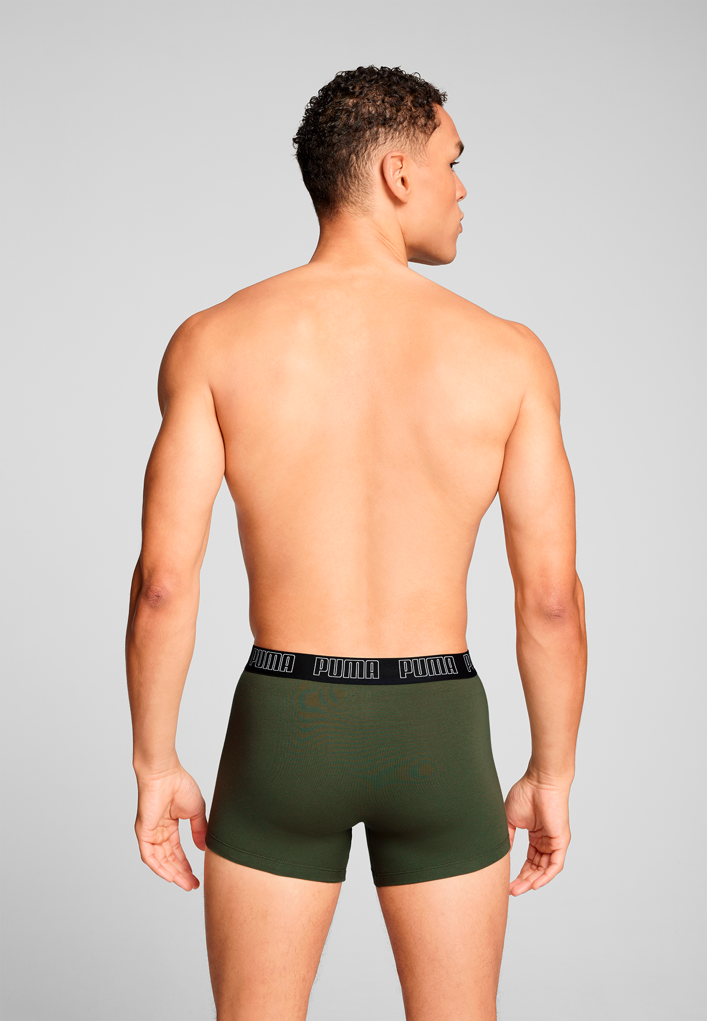 PUMA Tronc »PUMA MEN EVERYDAY TRUNKS 2P« Packung, 2er Pack,  mit kontrastfarbigem Webbund