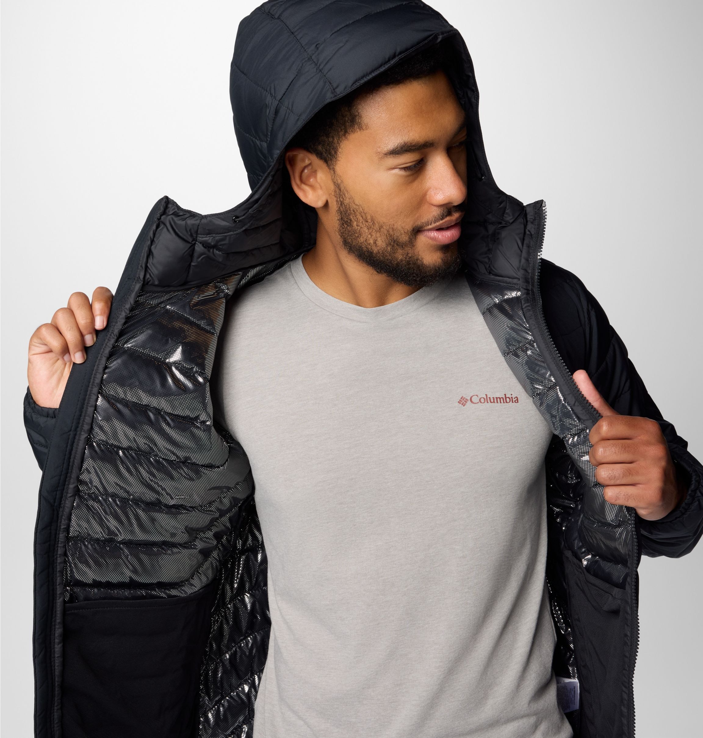 Columbia Steppjacke »POWDER LITE II HOODED JACKET« 1 Stk. tlg.