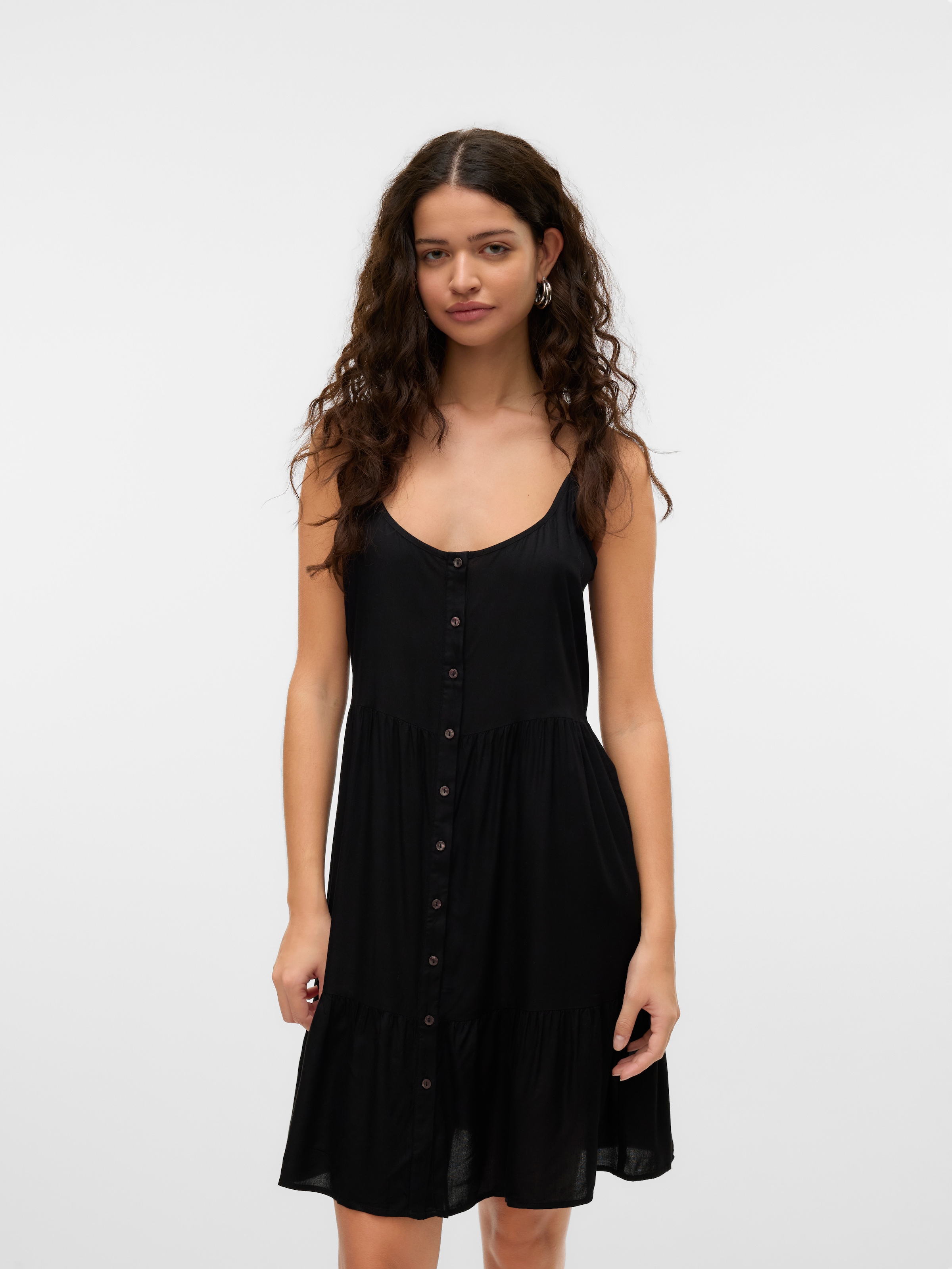 Vero Moda Trägerkleid »VMBUMPY SHORT SINGLET DRESS WVN GA NOOS«, Sommerkleid