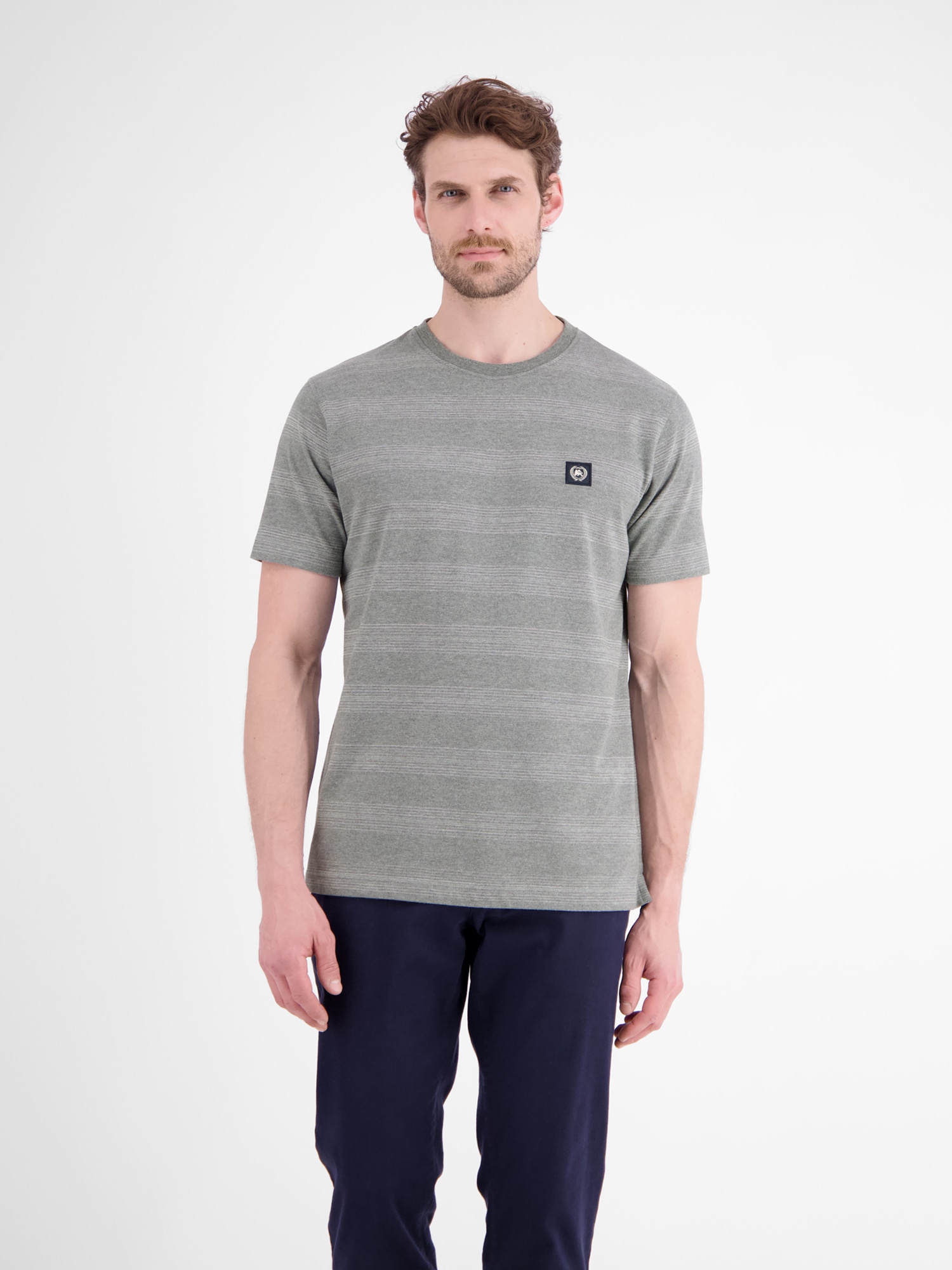 Image of LERROS T-Shirt "T-Shirt in Piquéqualität mit dezenten Querstreifen"