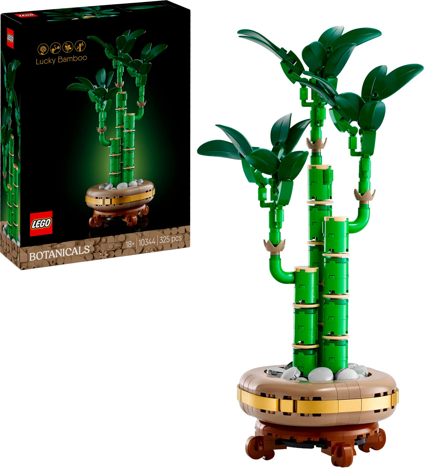 Image of LEGO Konstruktionsspielsteine "Glücks-Bambus (10344), LEGO Botanicals" Made in Europe