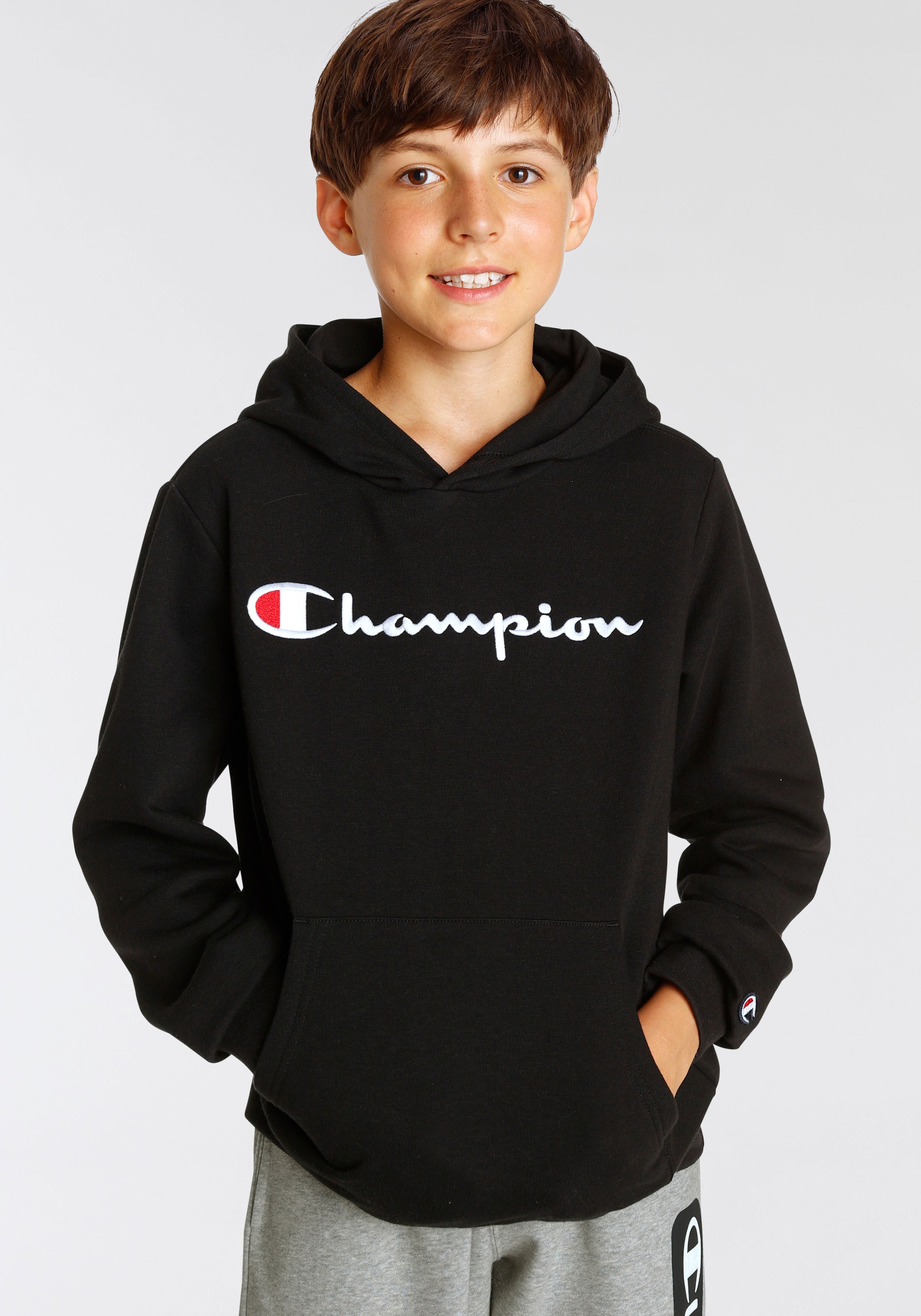 auf Sweatshirt Sweatshirt Hooded Finde Kinder« large Champion für »Classic - Logo