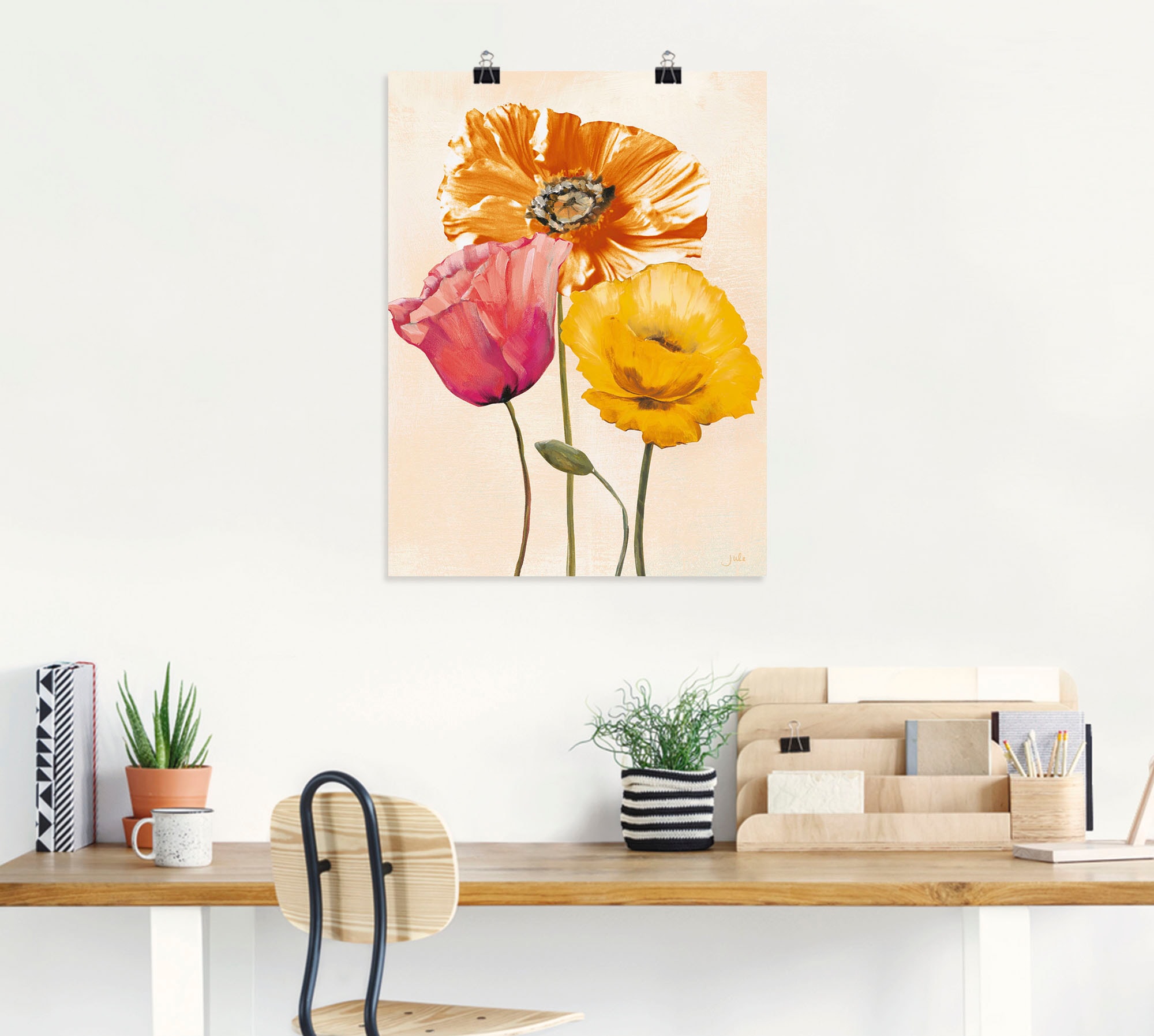 Artland Wandbild »Bunte Mohnblumen II«, Blumenbilder, (1 St.), als Leinwandbild, Poster, Wandaufkleber in verschied. Grössen