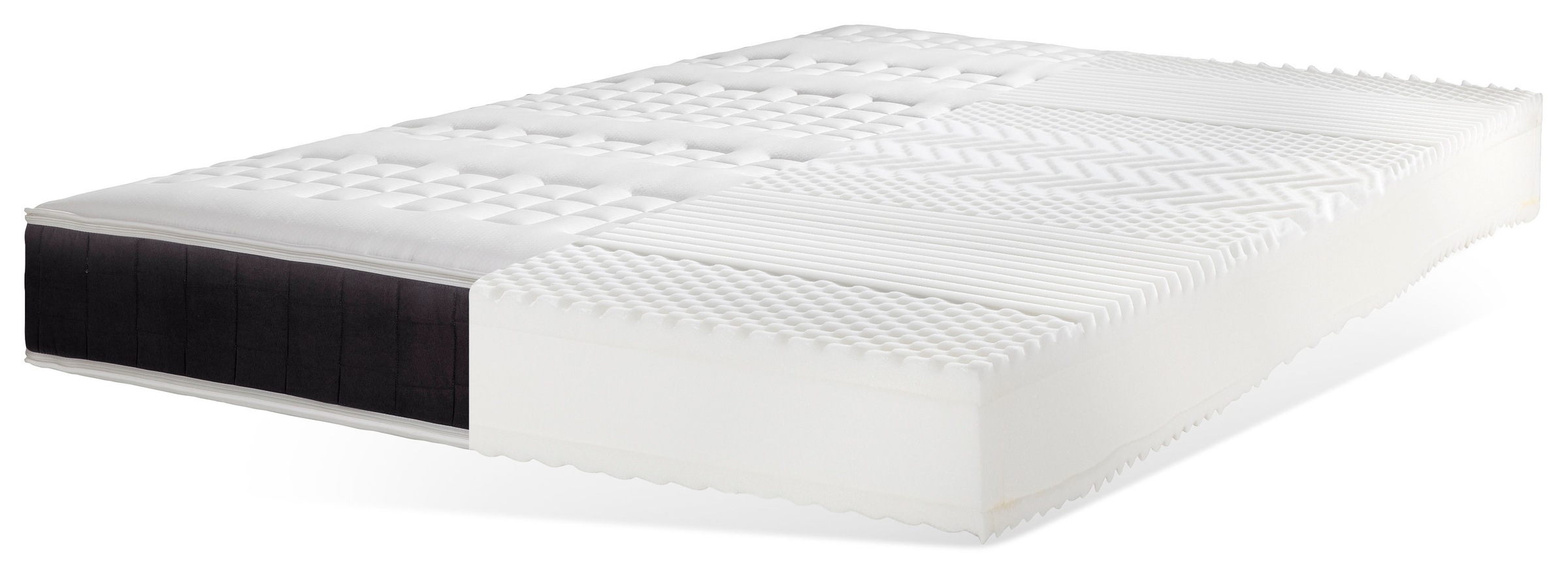 Image of DELAVITA Boxspringmatratze »Clemens Anthrazit«, 24 cm cm hoch, 448 Federn, (1 St.), sorgt für eine gute Punktelastizität bei Ackermann Versand Schweiz
