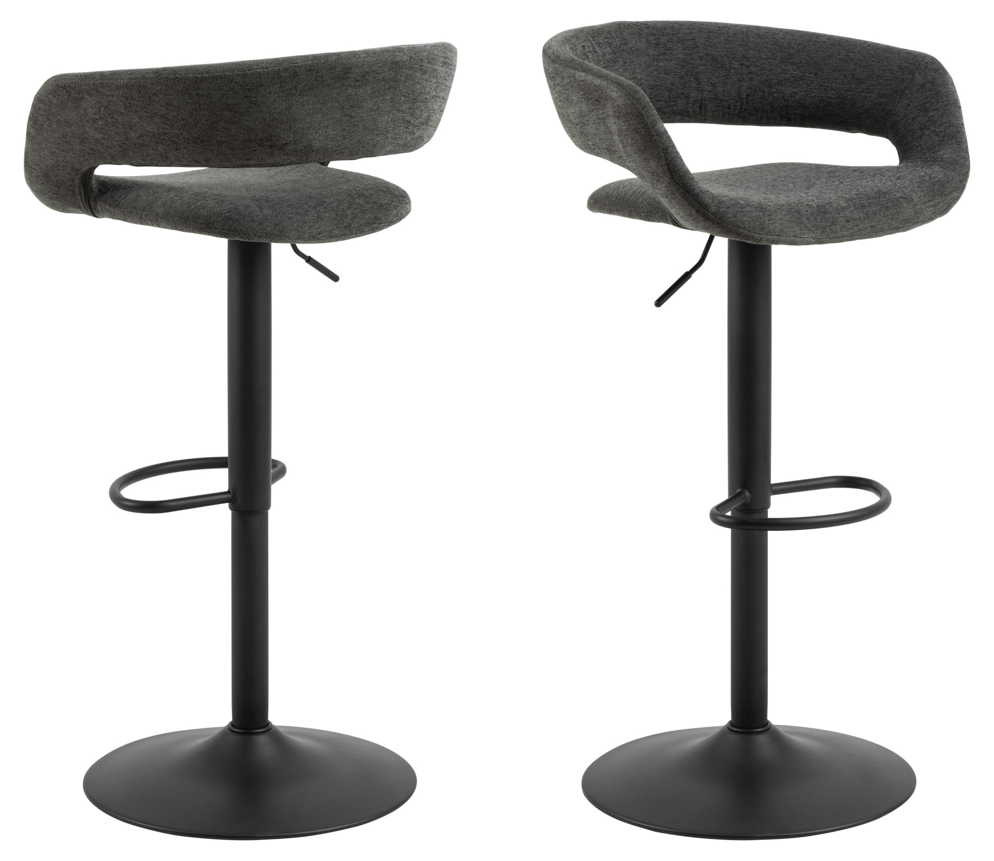 ACTONA GROUP Barhocker »Grace« Set, 2 stk, 2 Stk. tlg. Barhocker, Apia sand, Trompete Gestell, mit drehfunktion, 2 stk