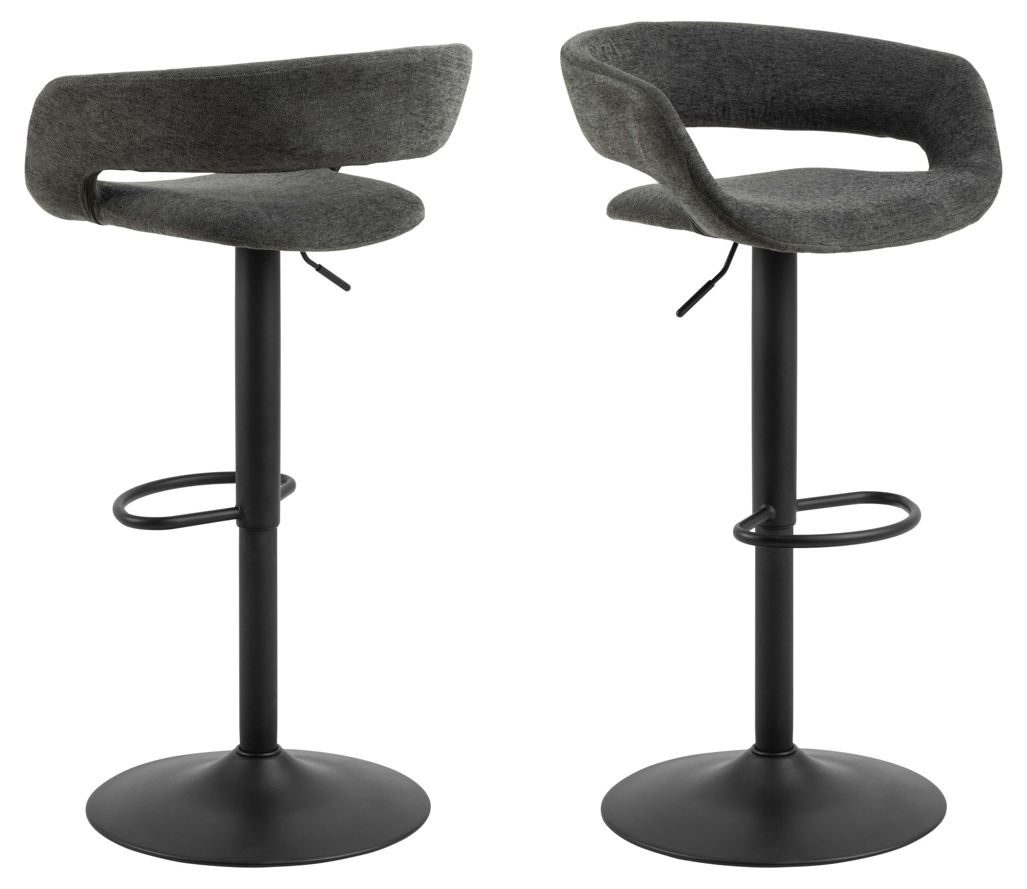 Image of ACTONA GROUP Barhocker "Grace" Set, 2 stk, 2 Stk. tlg. Barhocker, Apia sand, Trompete Gestell, mit drehfunktion, 2 stk