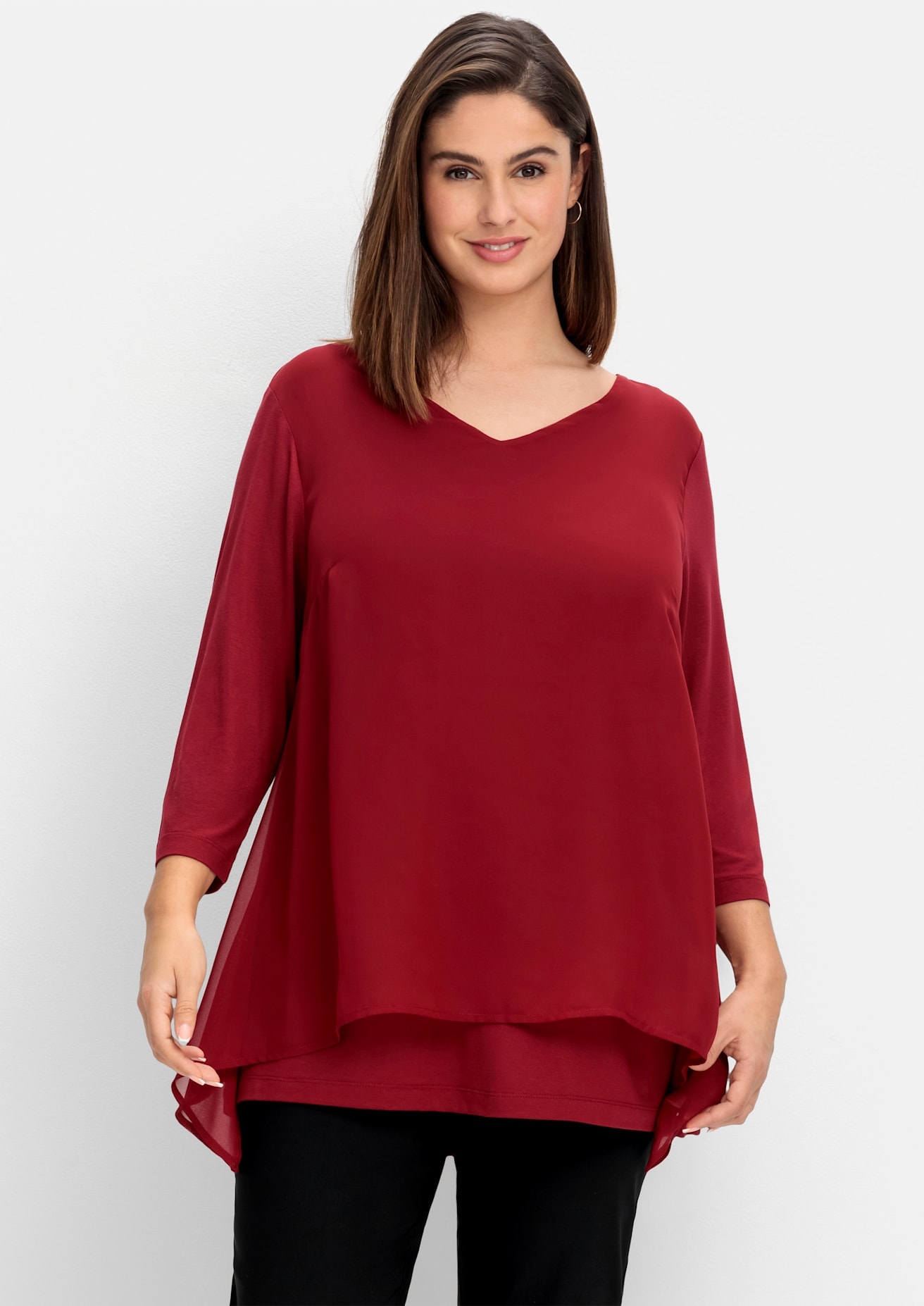 Image of Sheego Blusenshirt "3/4-Arm-Shirt" 1 Stk.