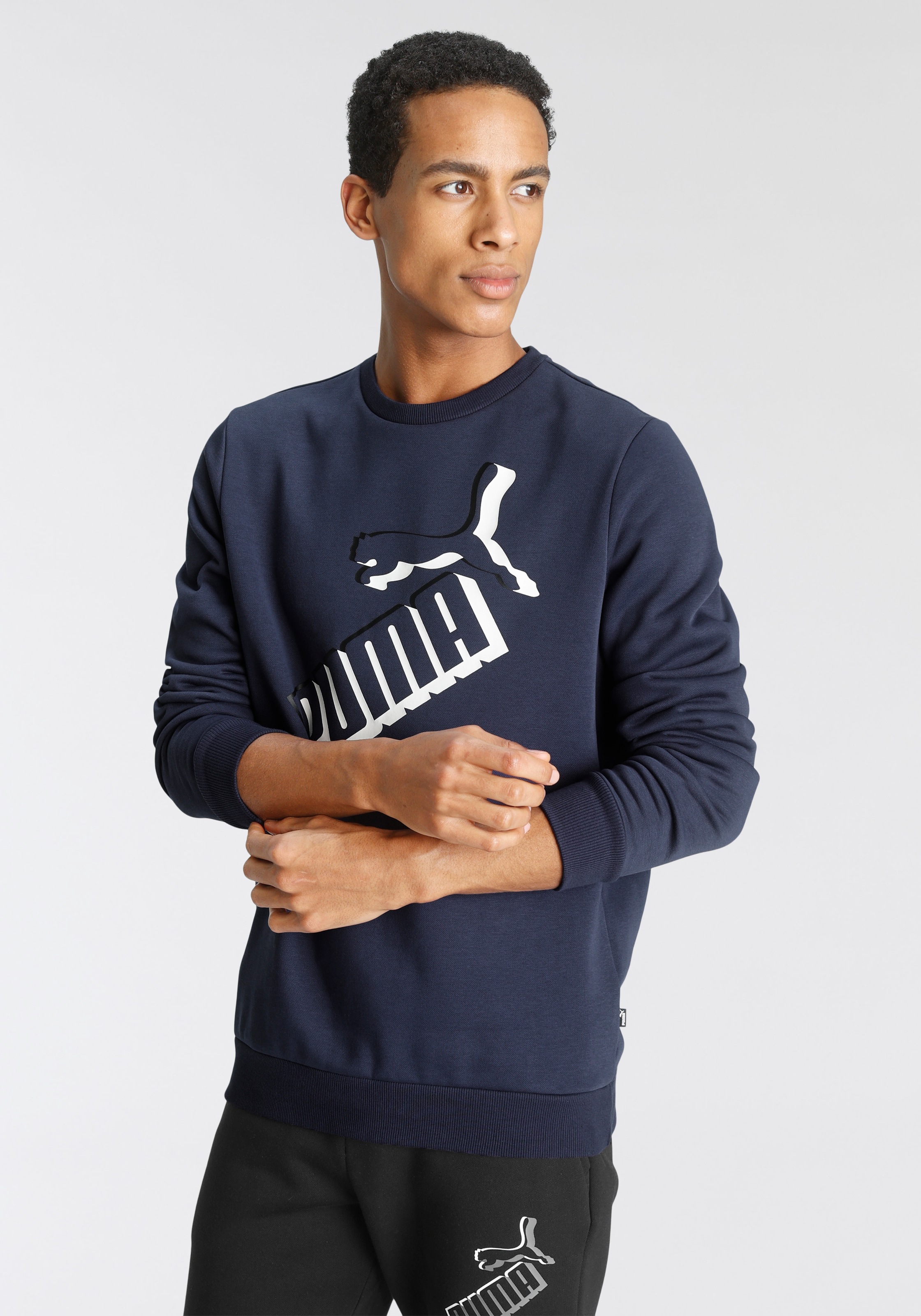 Image of PUMA Sweatshirt »ESS+ Big Logo Crew FL« bei Ackermann Versand Schweiz