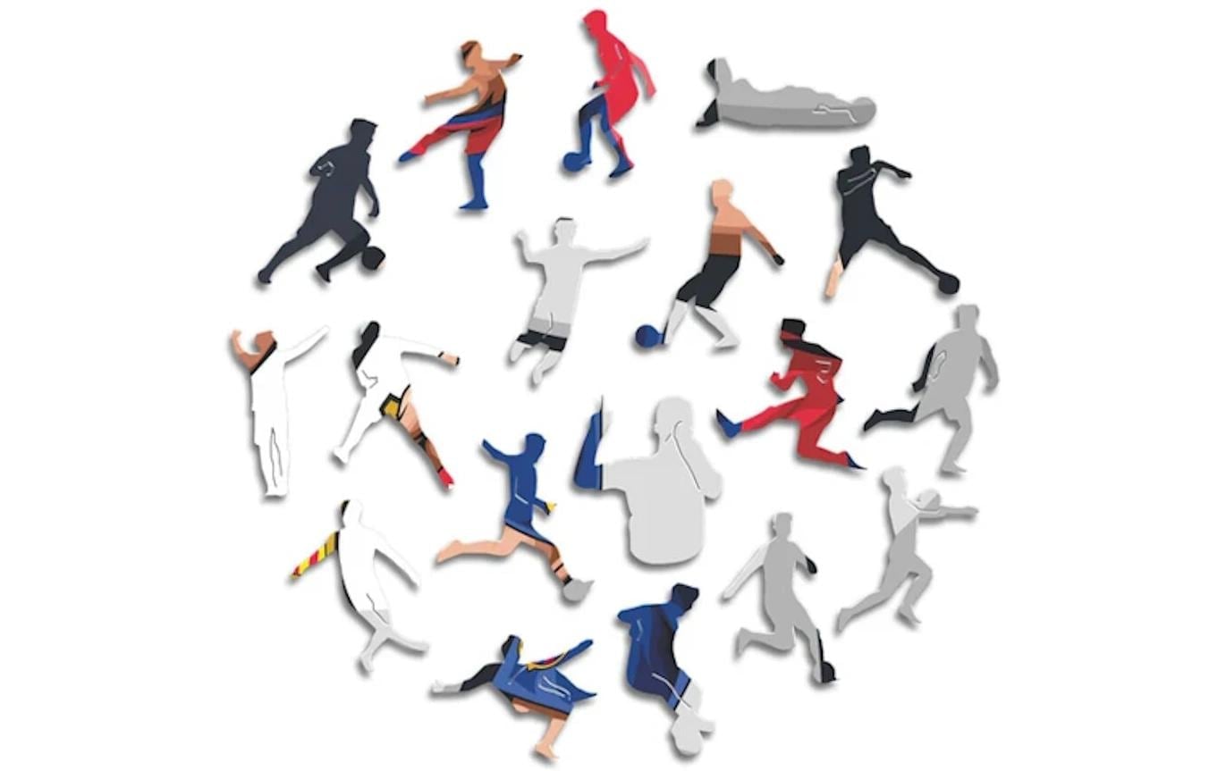   Puzzle »Iconic FC Barcelona – Gavi« Holzart: Birke (Herkunftsland: China)