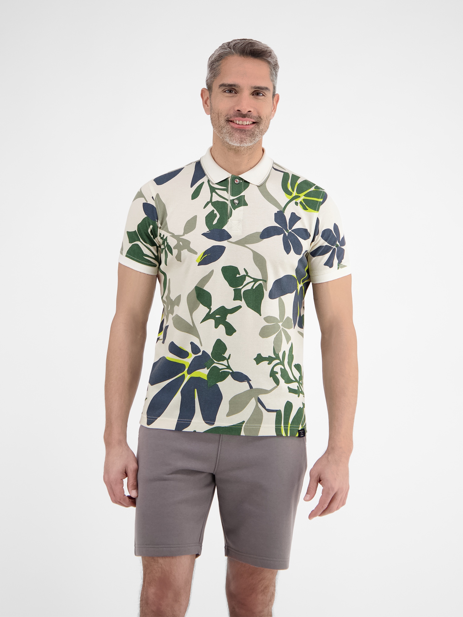 Image of LERROS Poloshirt "Poloshirt, sommerlich-floral gemustert"